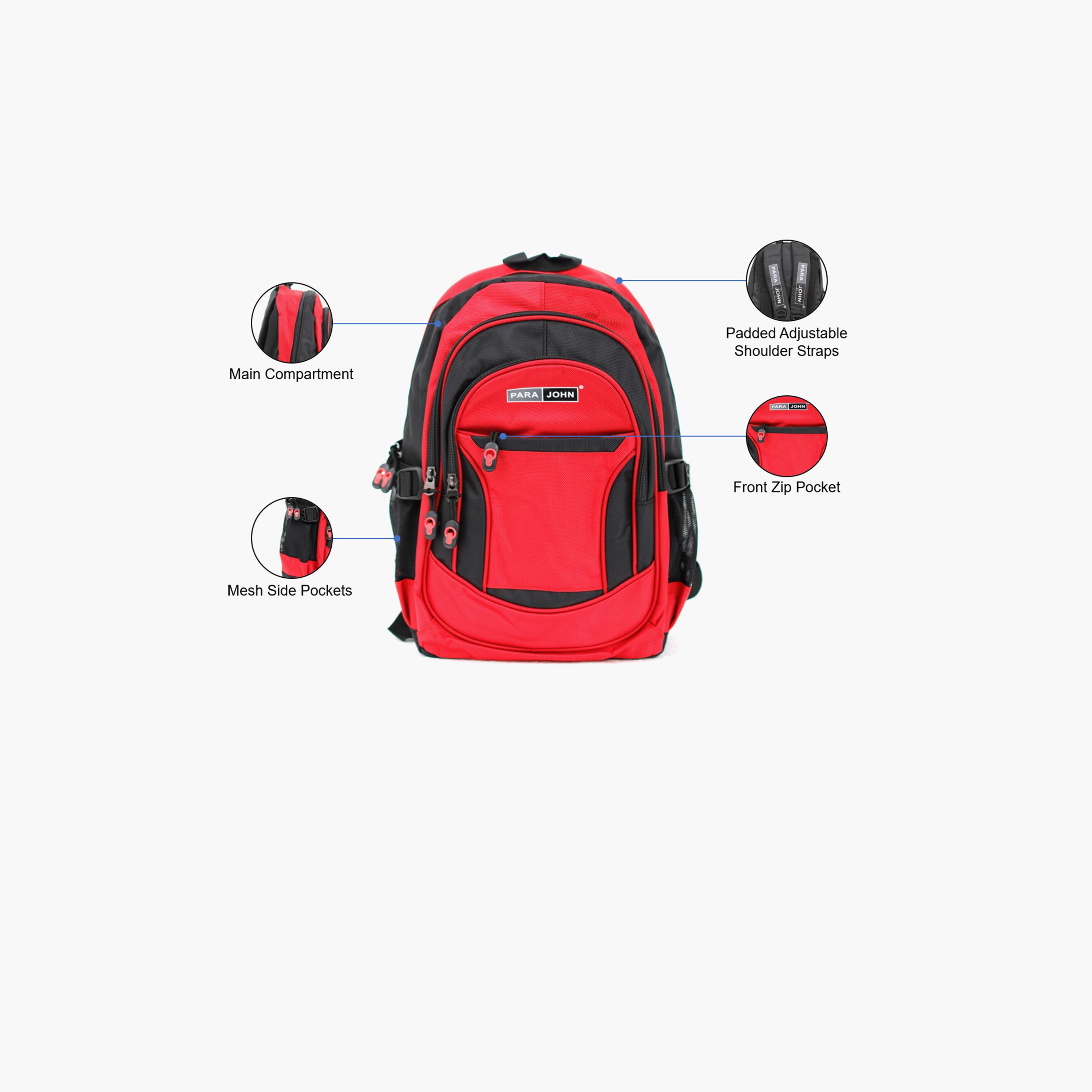 Para John 20 Inches Backpack Polyester with Adjustable Strap-men-bags-image-10