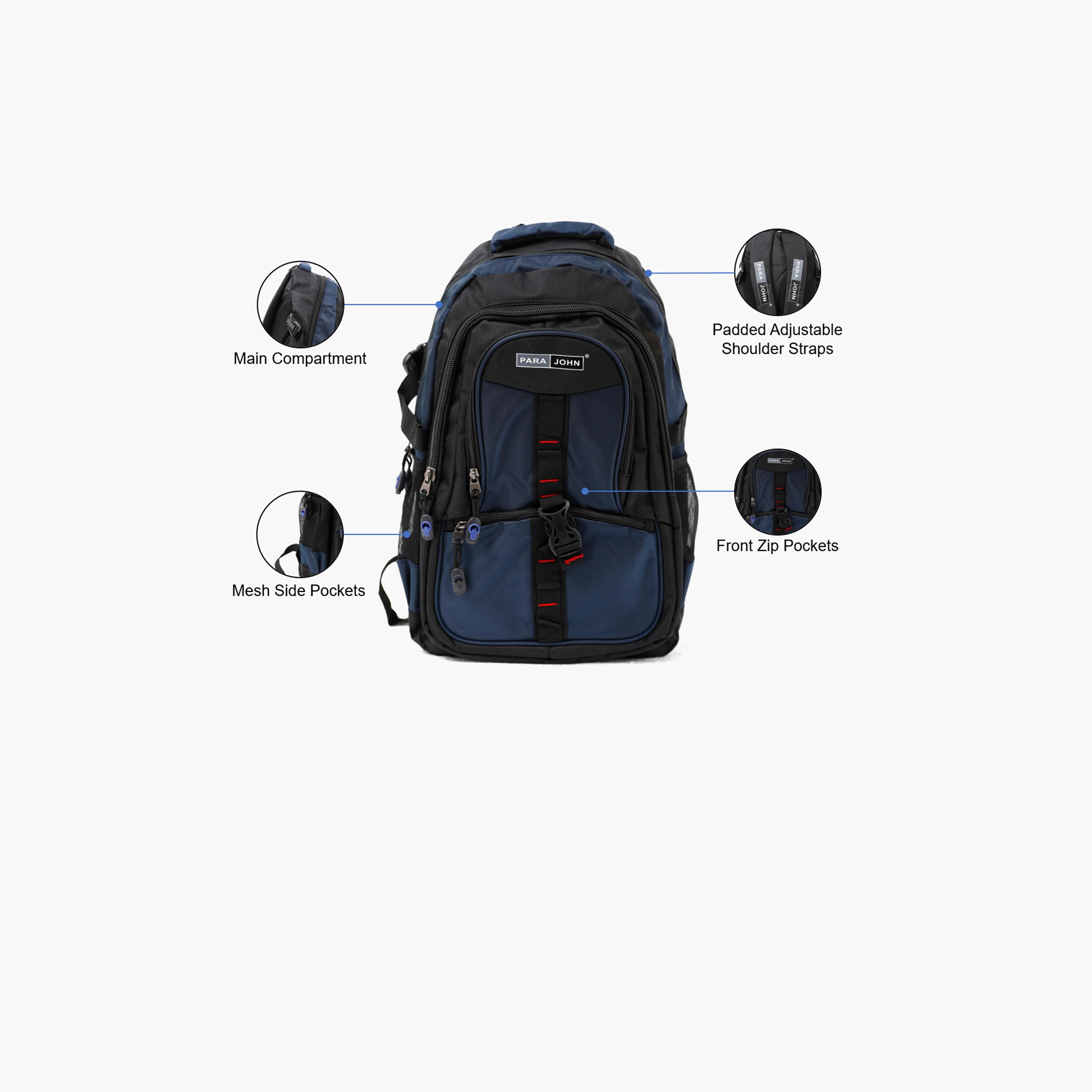 Para John 16 Inches Backpack Polyester with Adjustable Strap-school-bagsandbackpacks-backpacks-image-6