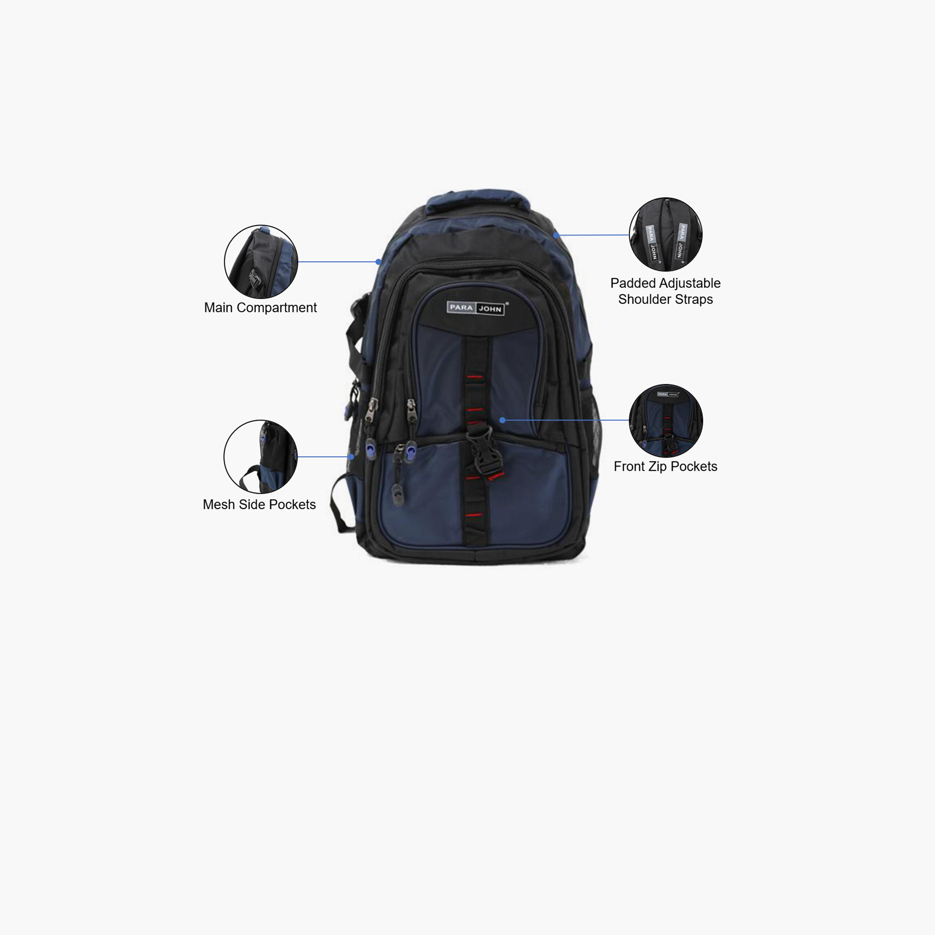 Para John 20 Inches Backpack Polyester with Adjustable Strap-school-bagsandbackpacks-backpacks-image-6