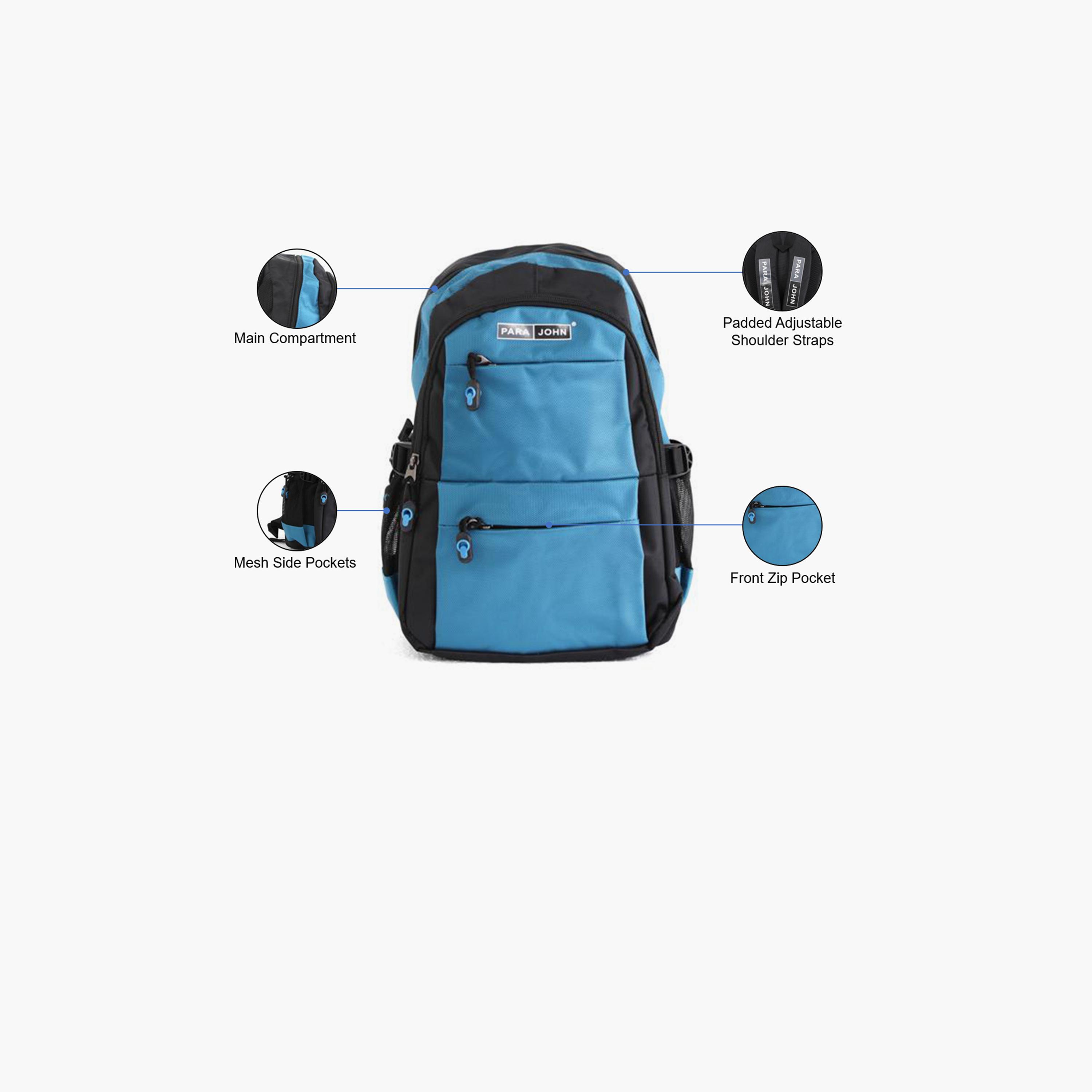 باراجون- شنطة ظهر نايلون 16 إنش بحزام قابل للتعديل-school-bagsandbackpacks-backpacks-image-1