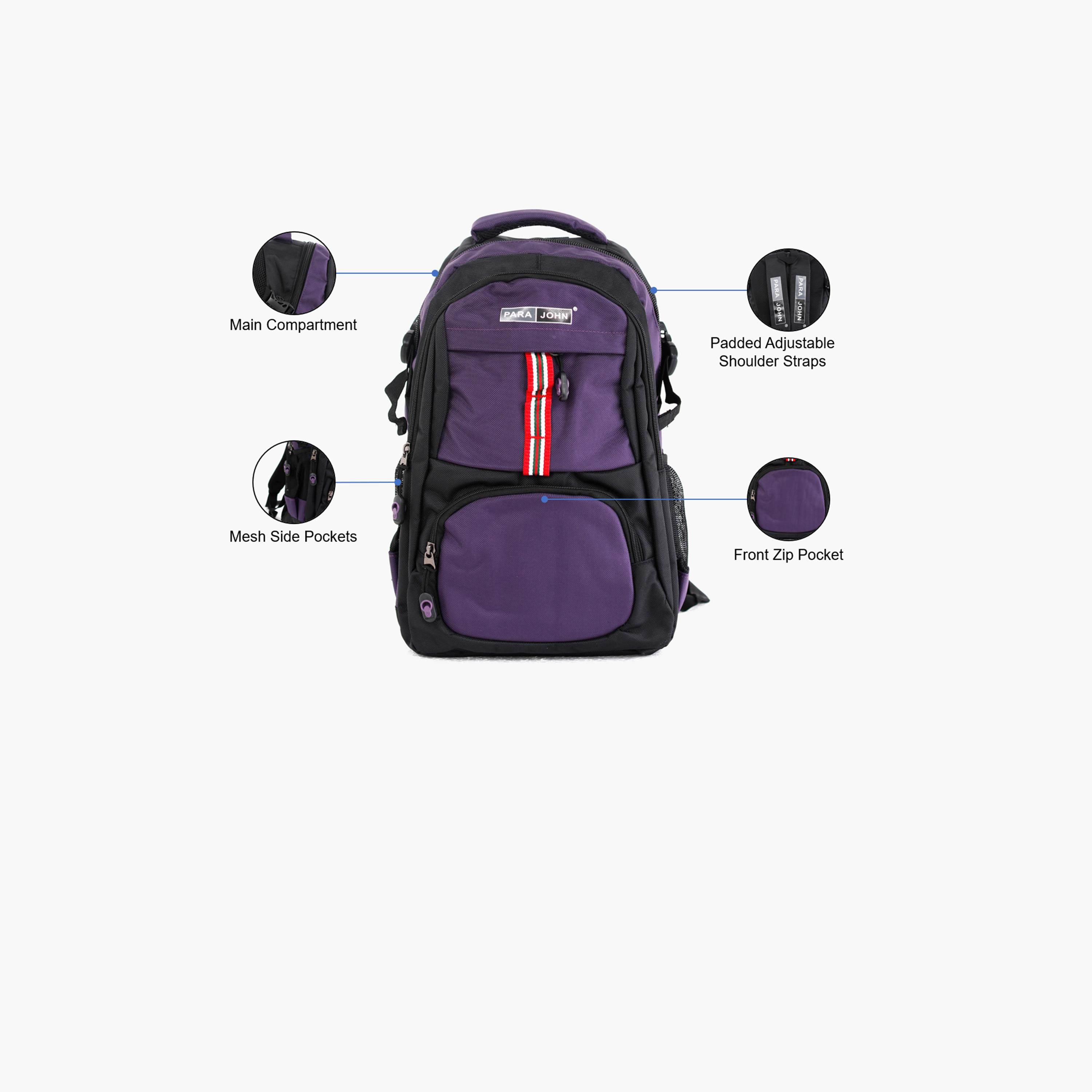 باراجون- شنطة ظهر بوليستر 20 إنش بحزام قابل للتعديل-school-bagsandbackpacks-backpacks-image-5