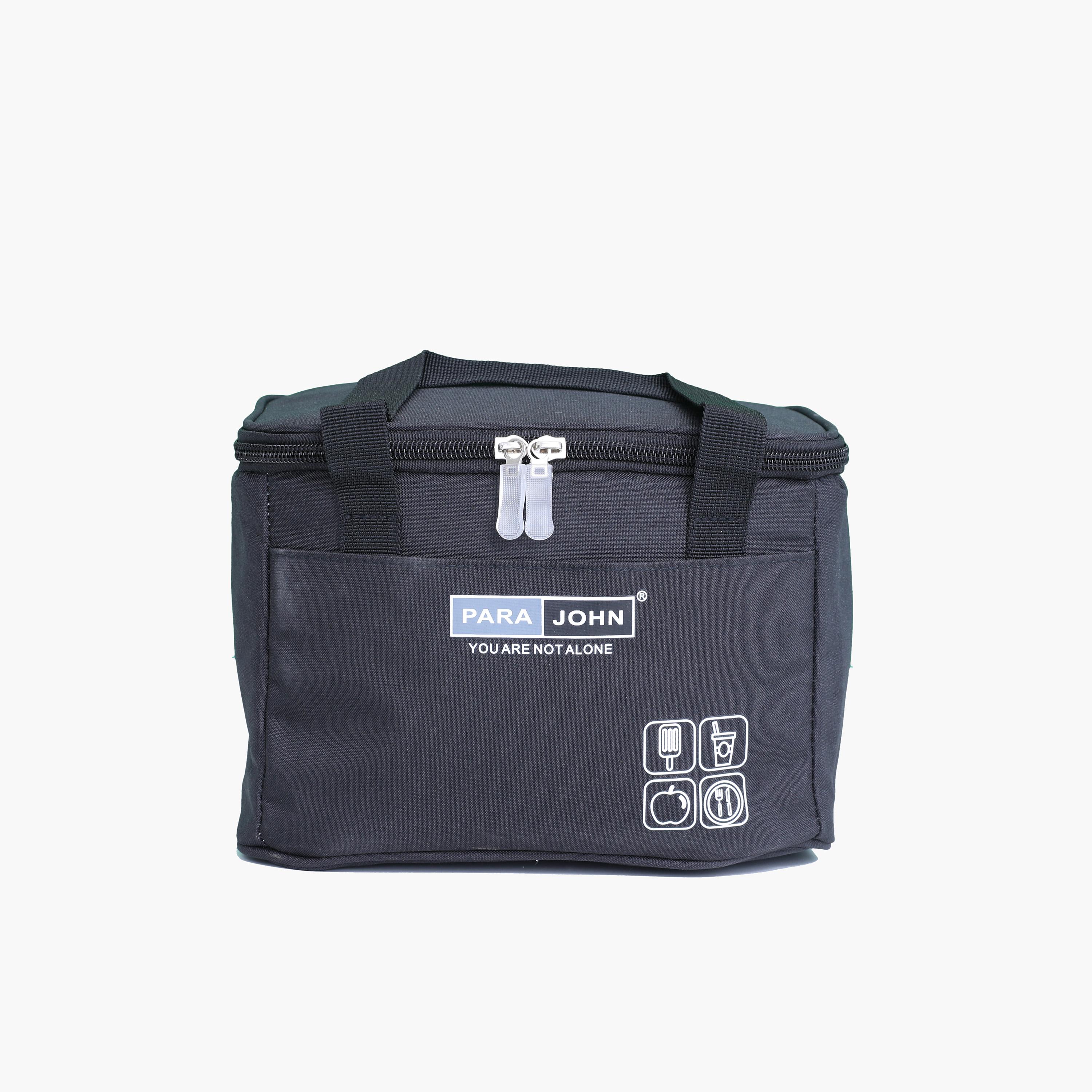 Para John Solid Top Handle Lunch Tote with Zipper Closure-school-lunchessentials-lunchbags-image-1