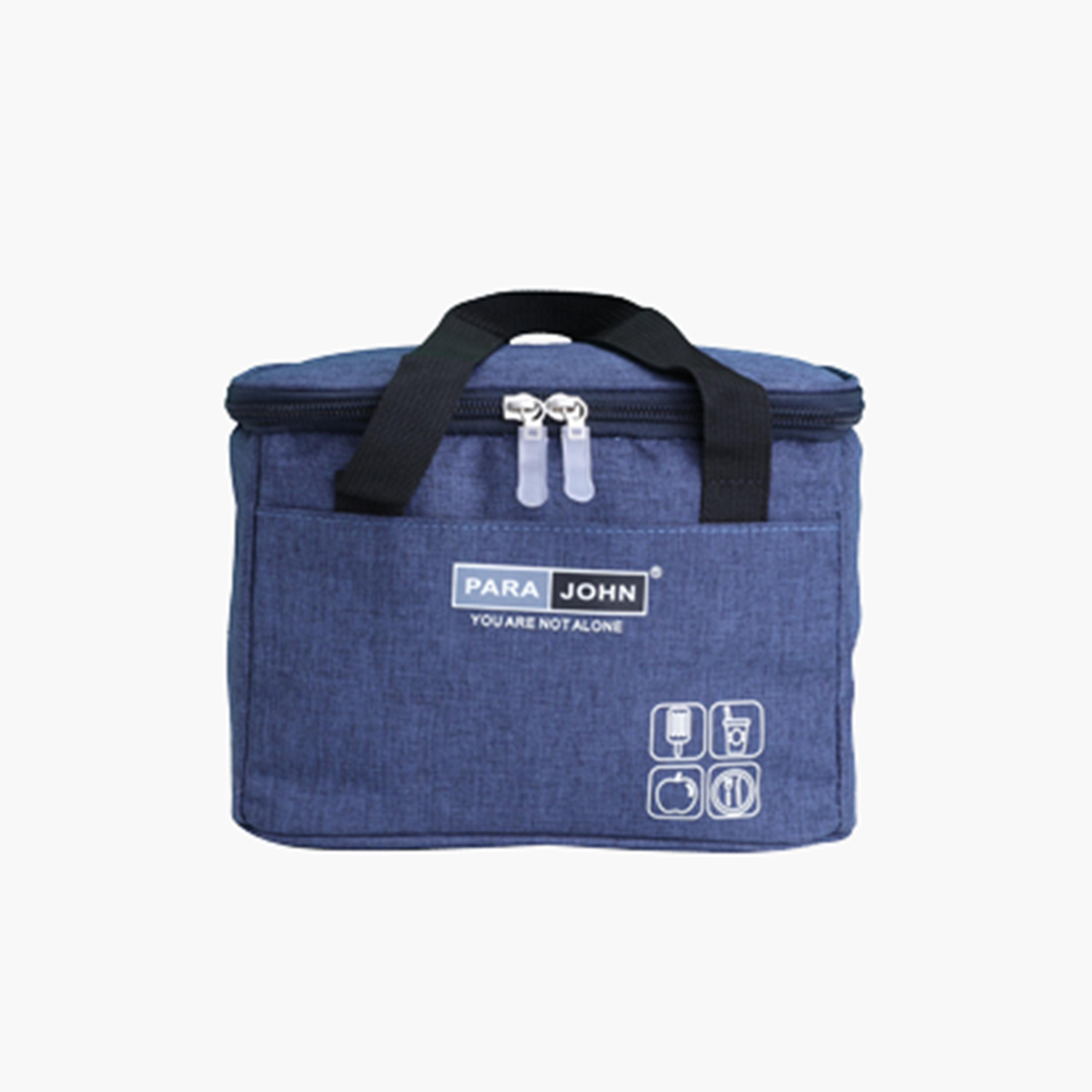 Para John Solid Top Handle Lunch Tote with Zipper Closure-school-lunchessentials-lunchbags-image-5