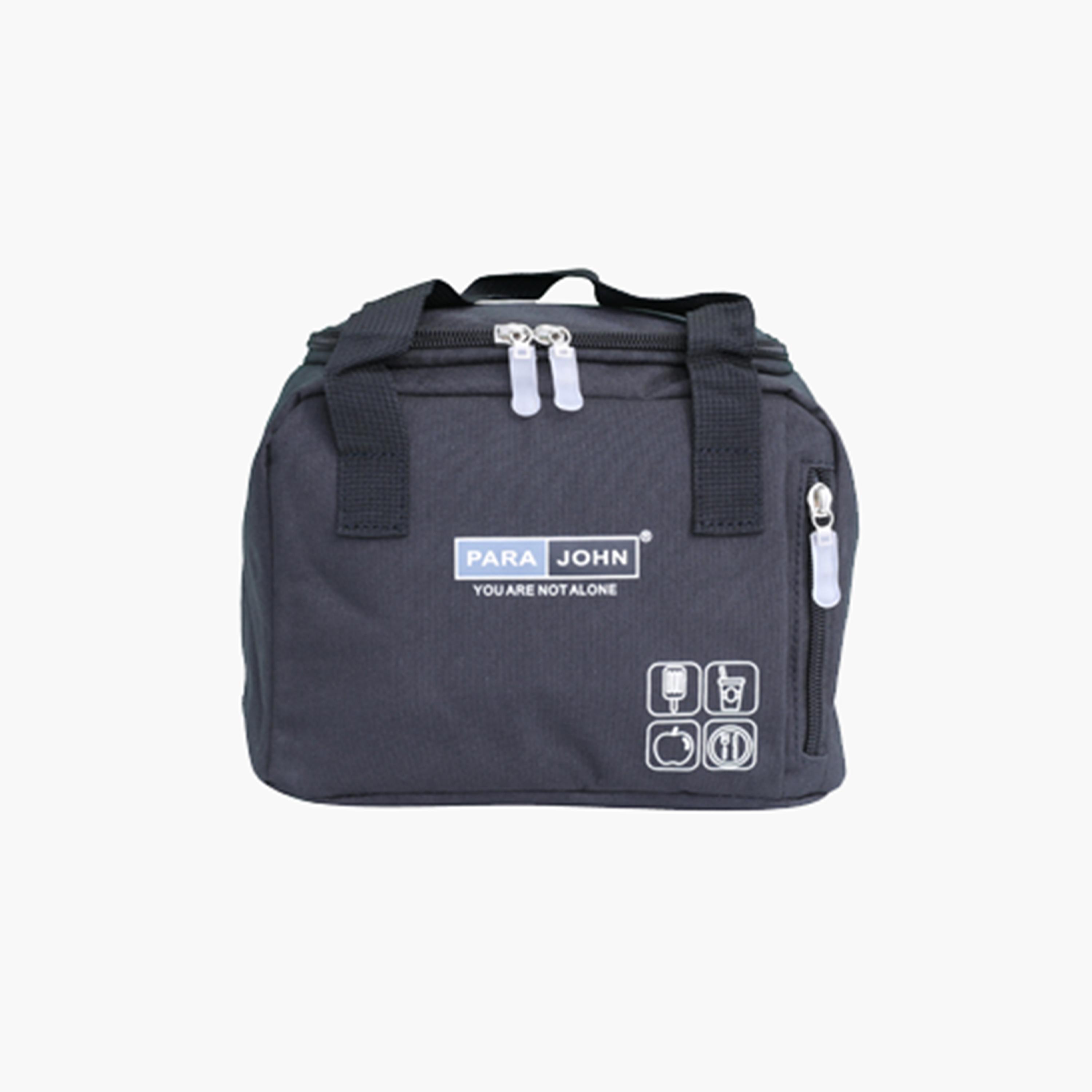 Para John Solid Top Handle Lunch Tote with Zipper Closure-school-lunchessentials-lunchbags-image-1