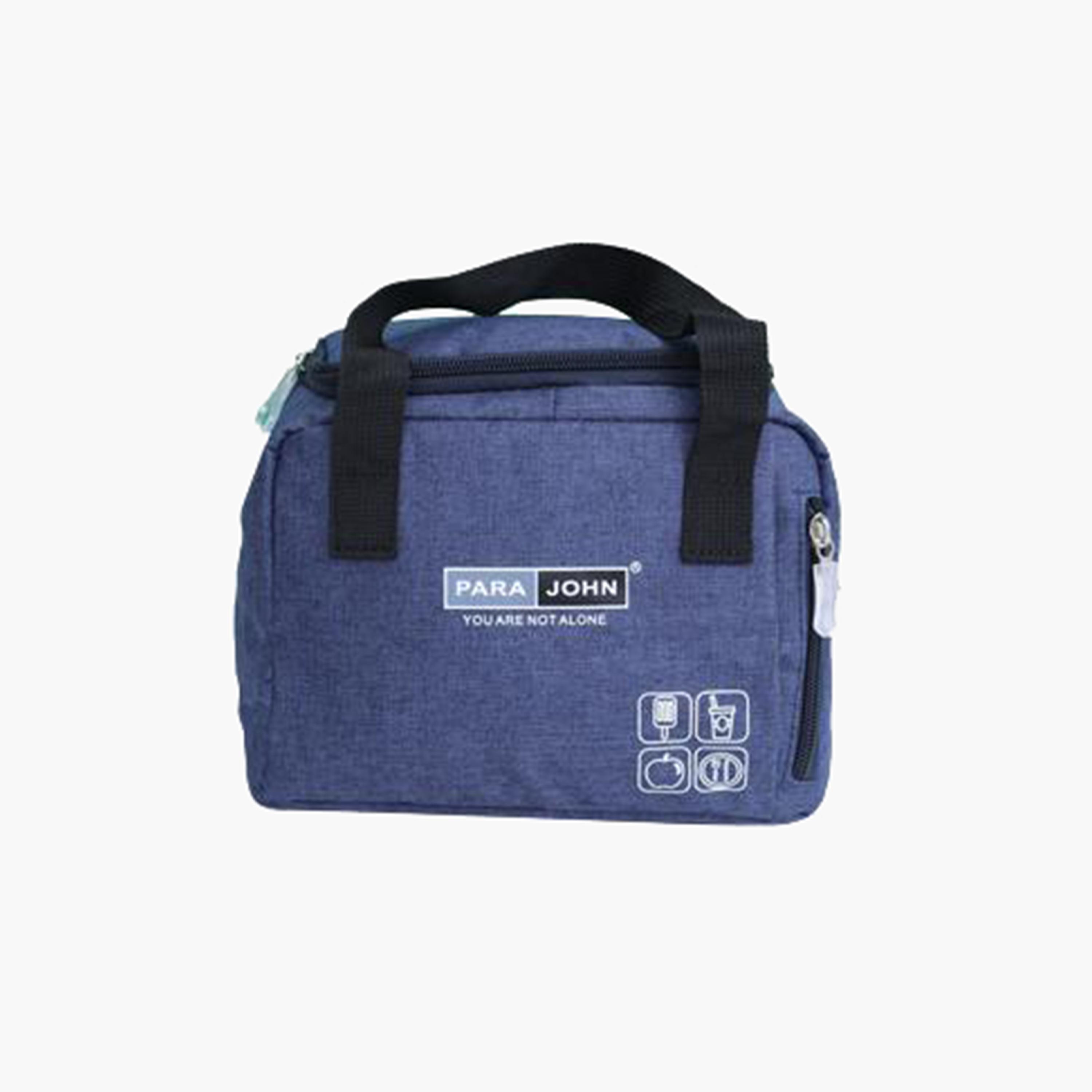 Para John Solid Top Handle Lunch Tote with Zipper Closure-school-lunchessentials-lunchbags-image-3