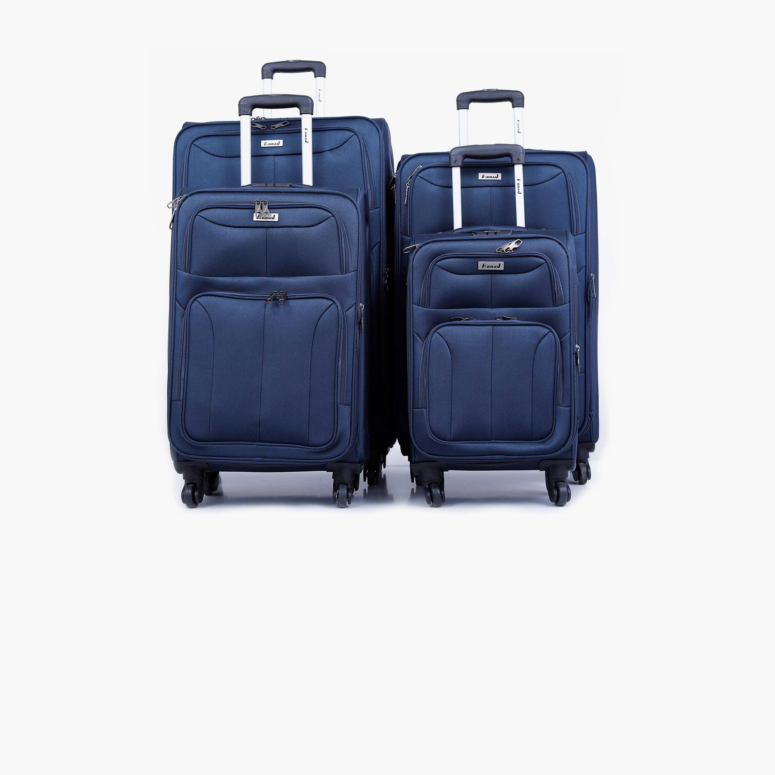 باراجون- طقم 4 شنط نايلون بأربع عجلات دوارة وجوانب طرية مع قفل مركب-travel-luggagesandbags-luggage-image-12