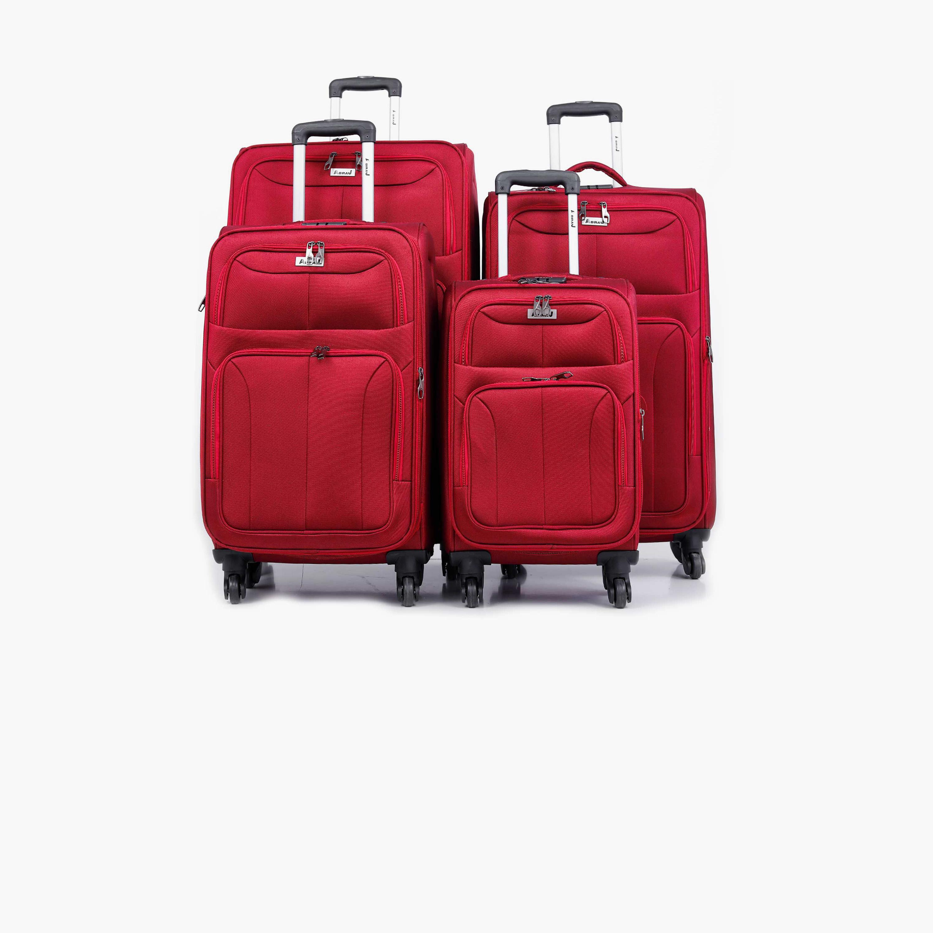 باراجون- طقم 4 شنط نايلون بأربع عجلات دوارة وجوانب طرية مع قفل مركب-travel-luggagesandbags-luggage-image-6