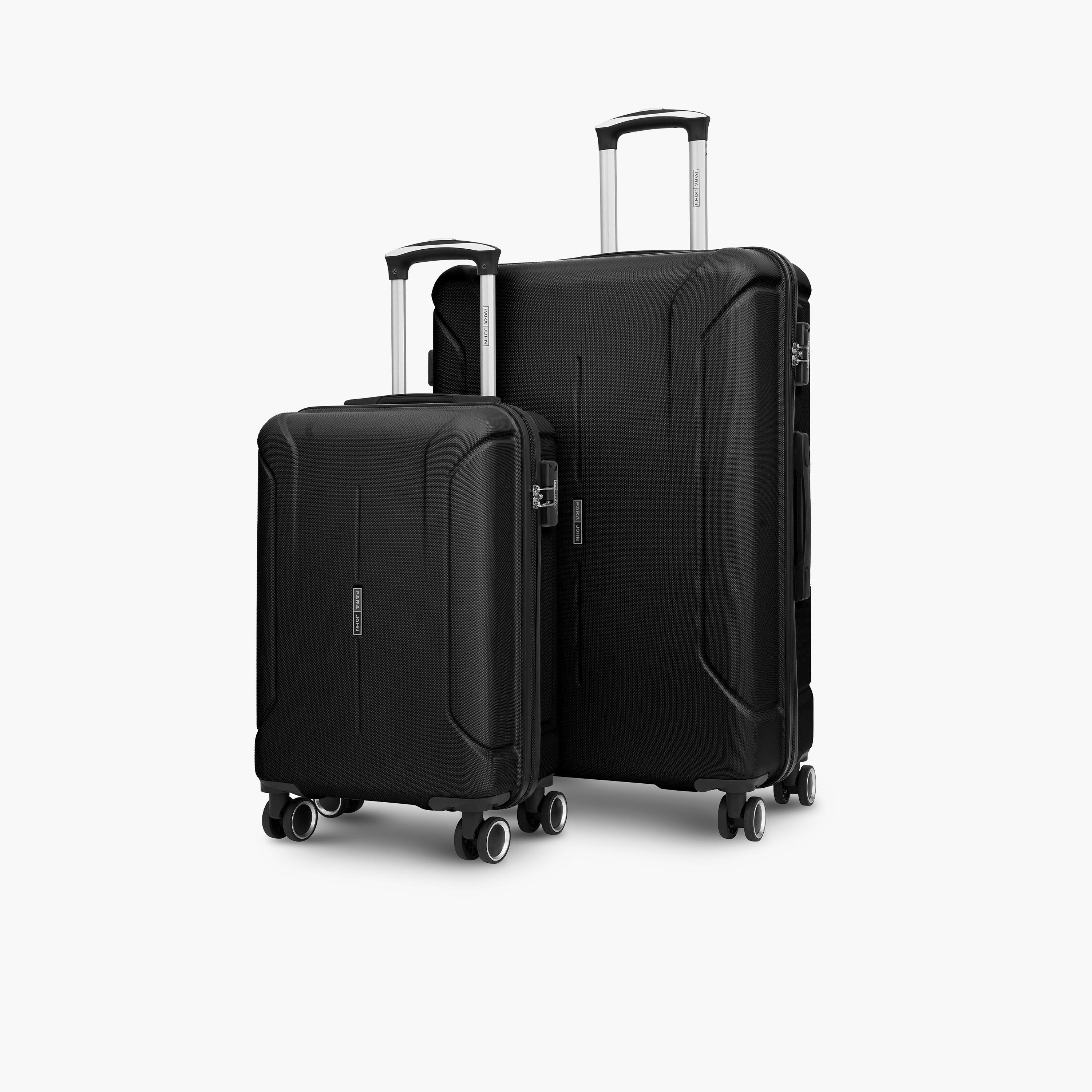 Para John Set of 2 ABS Hard Sided 4-Wheeler Spinner Trolley Bag with Combination Lock-travel-luggagesandbags-luggage-image-1