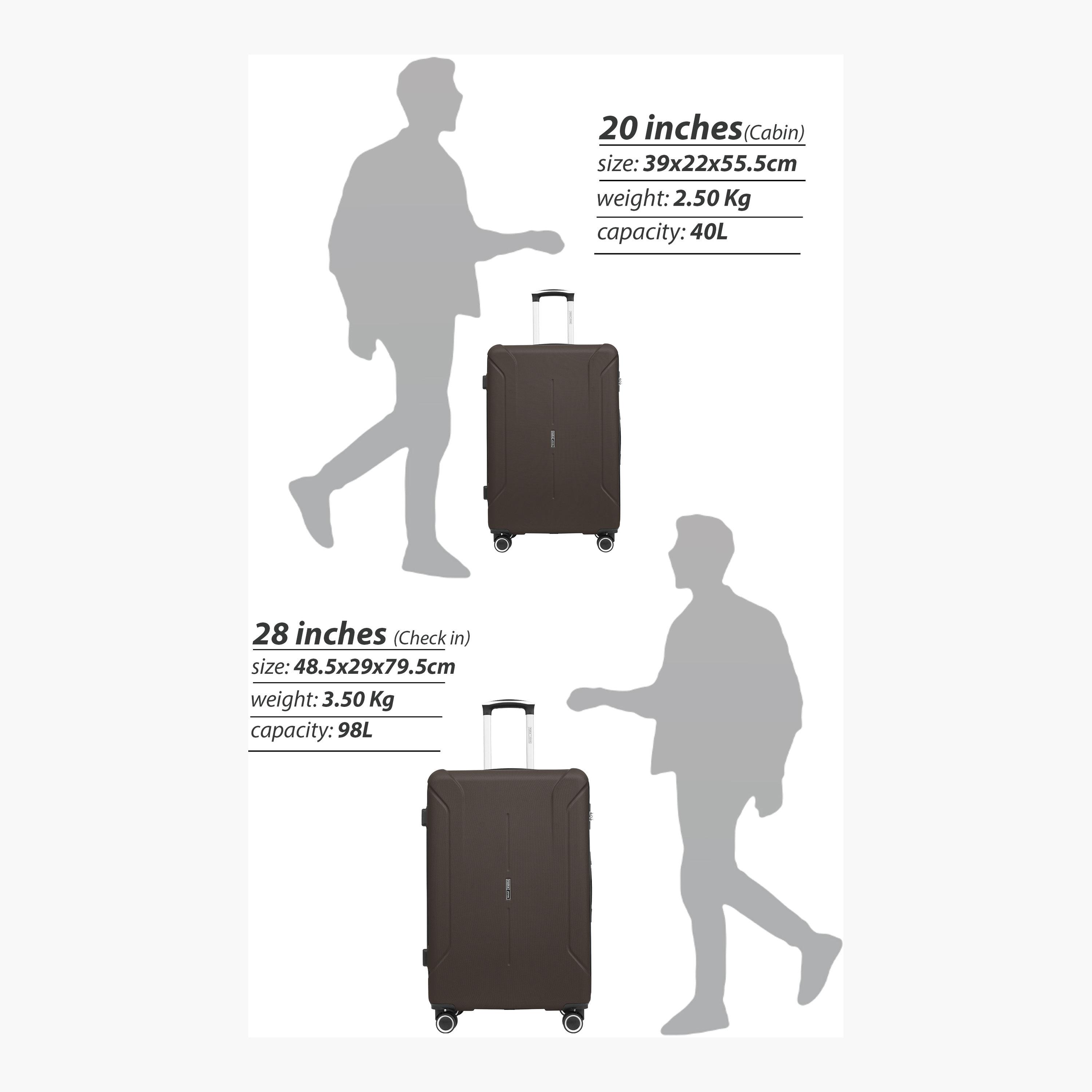 Para John Set of 2 ABS Hard Sided 4-Wheeler Spinner Trolley Bag with Combination Lock-travel-luggagesandbags-luggage-image-9