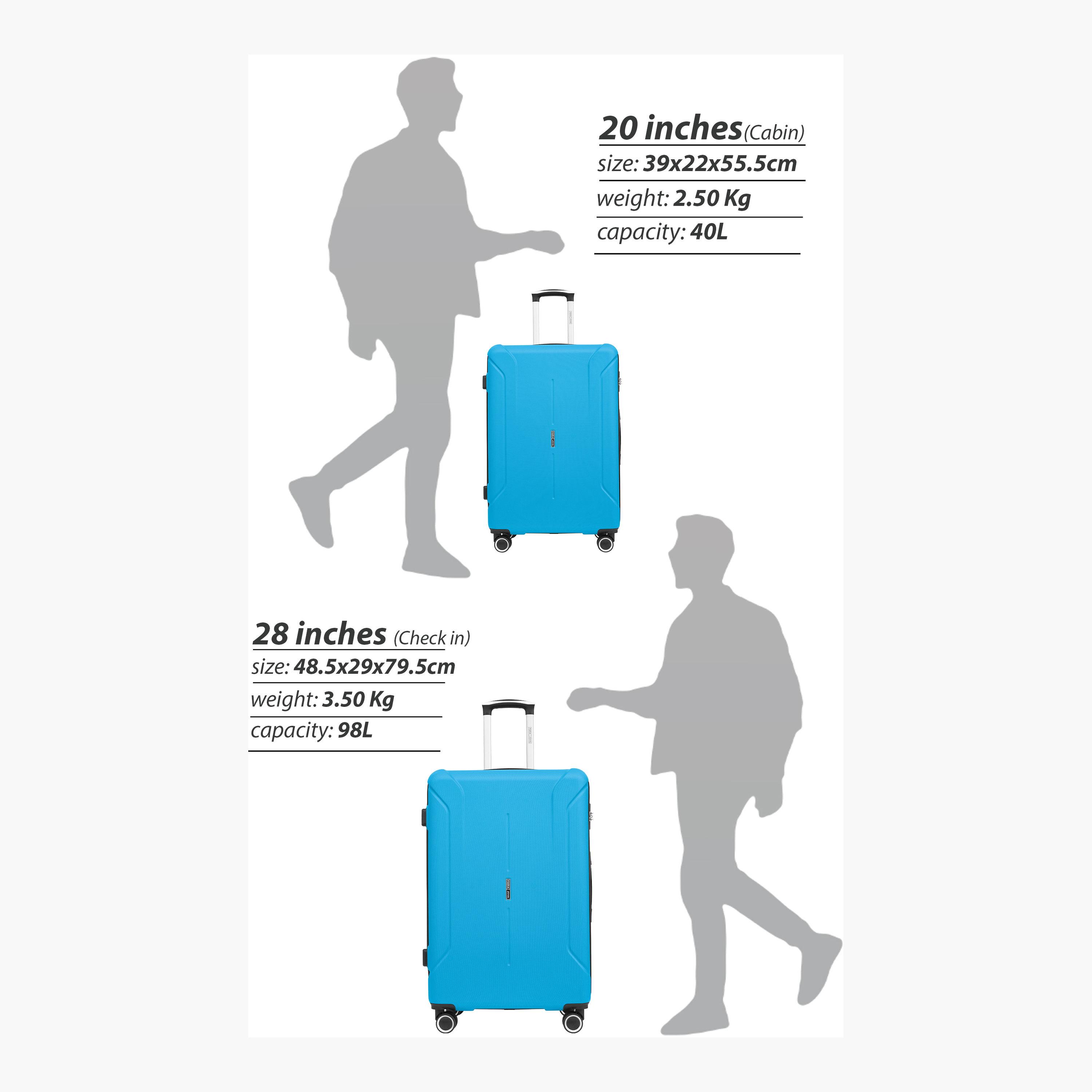 Para John Set of 2 ABS Hard Sided 4-Wheeler Spinner Trolley Bag with Combination Lock-travel-luggagesandbags-luggage-image-14