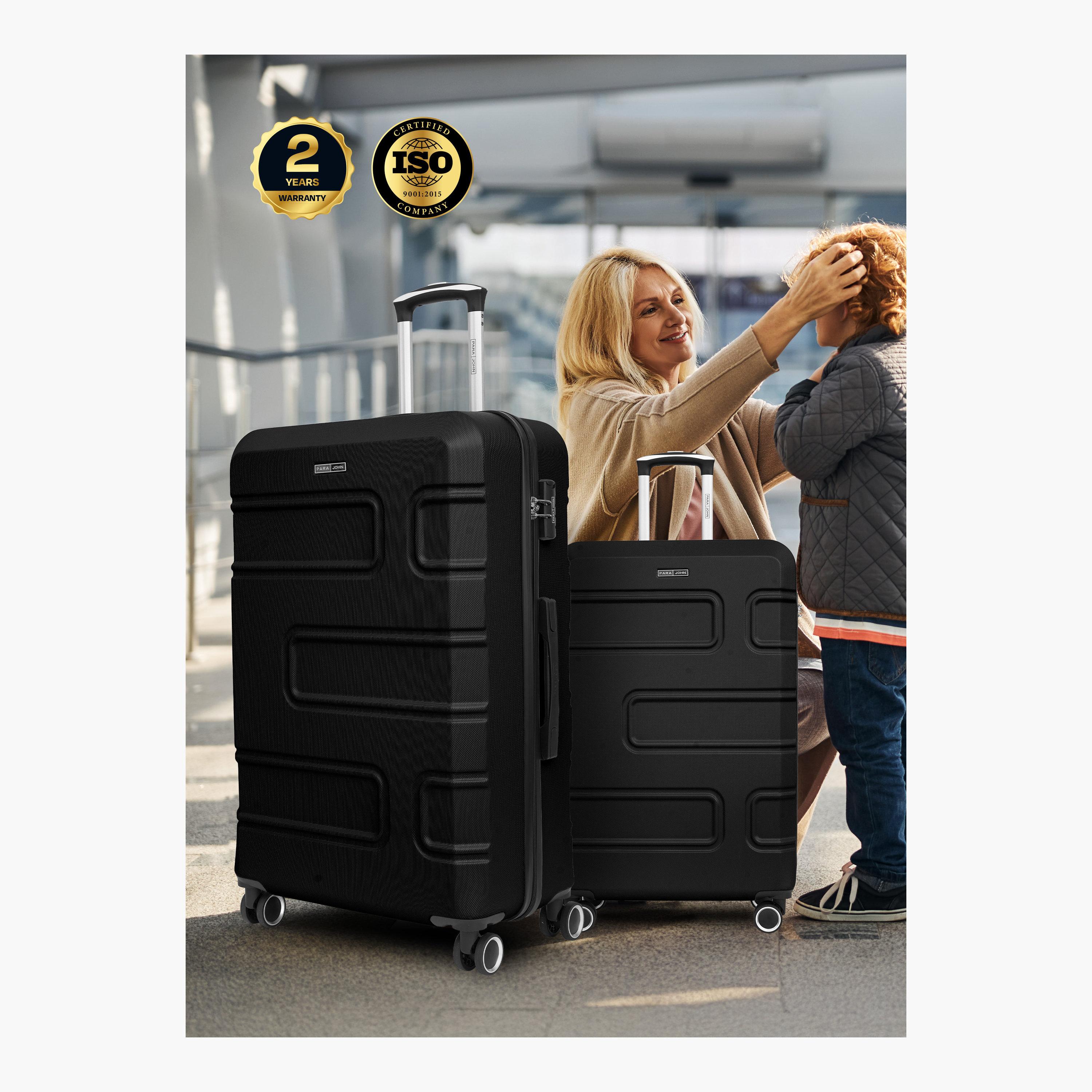 Para John Set of 2 ABS Hard Sided 4-Wheeler Spinner Trolley Bag with Combination Lock-travel-luggagesandbags-luggage-image-6