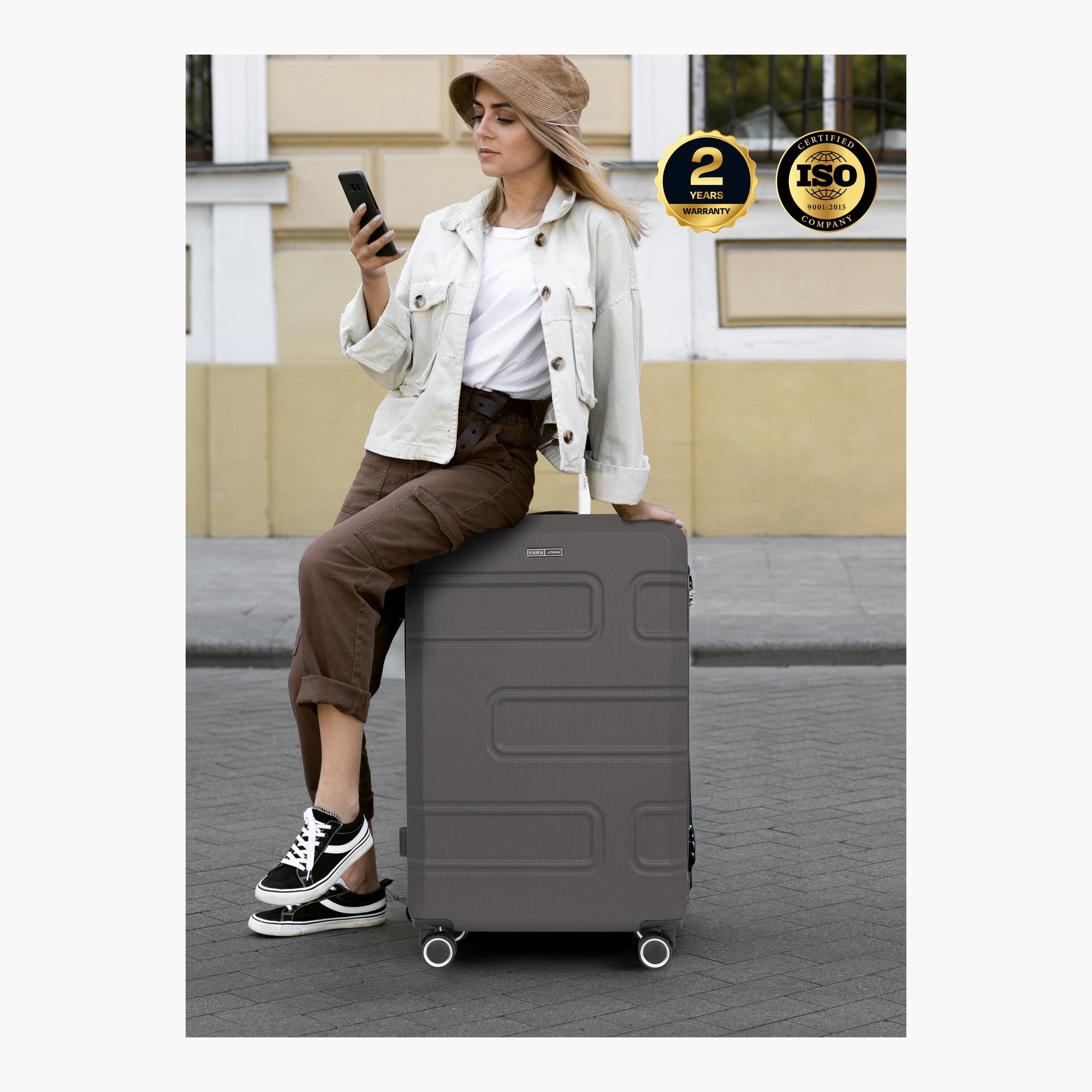 باراجون- طقم شنطتين بأربع عجلات دوارة من مادة ABS وجوانب صلبة مع قفل مركب-travel-luggagesandbags-luggage-image-5