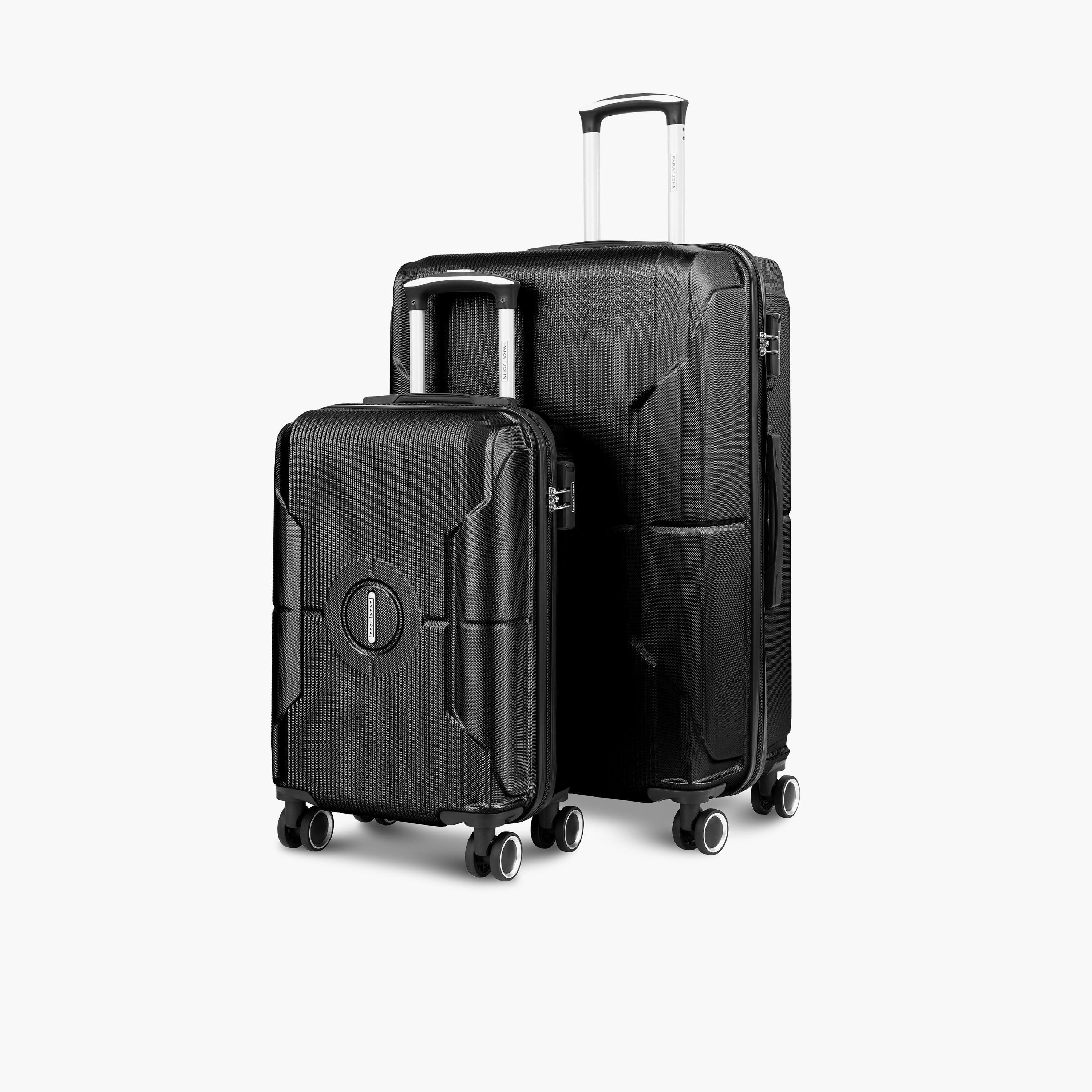 Para John Set of 2 ABS Hard Sided 4-Wheeler Spinner Trolley Bag with Combination Lock-travel-luggagesandbags-luggage-image-1