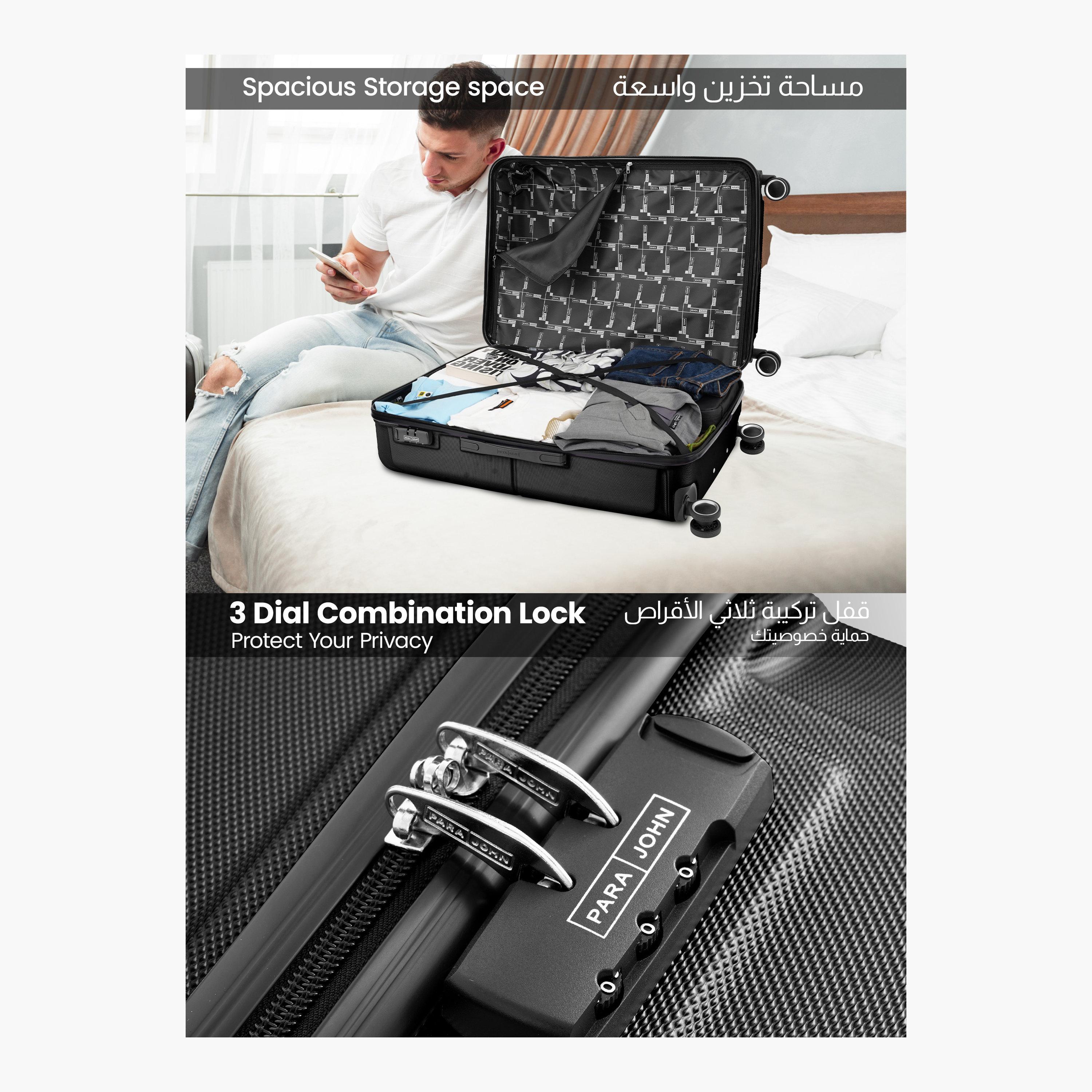 باراجون- طقم شنطتين بأربع عجلات دوارة من مادة ABS وجوانب صلبة مع قفل مركب-travel-luggagesandbags-luggage-image-34