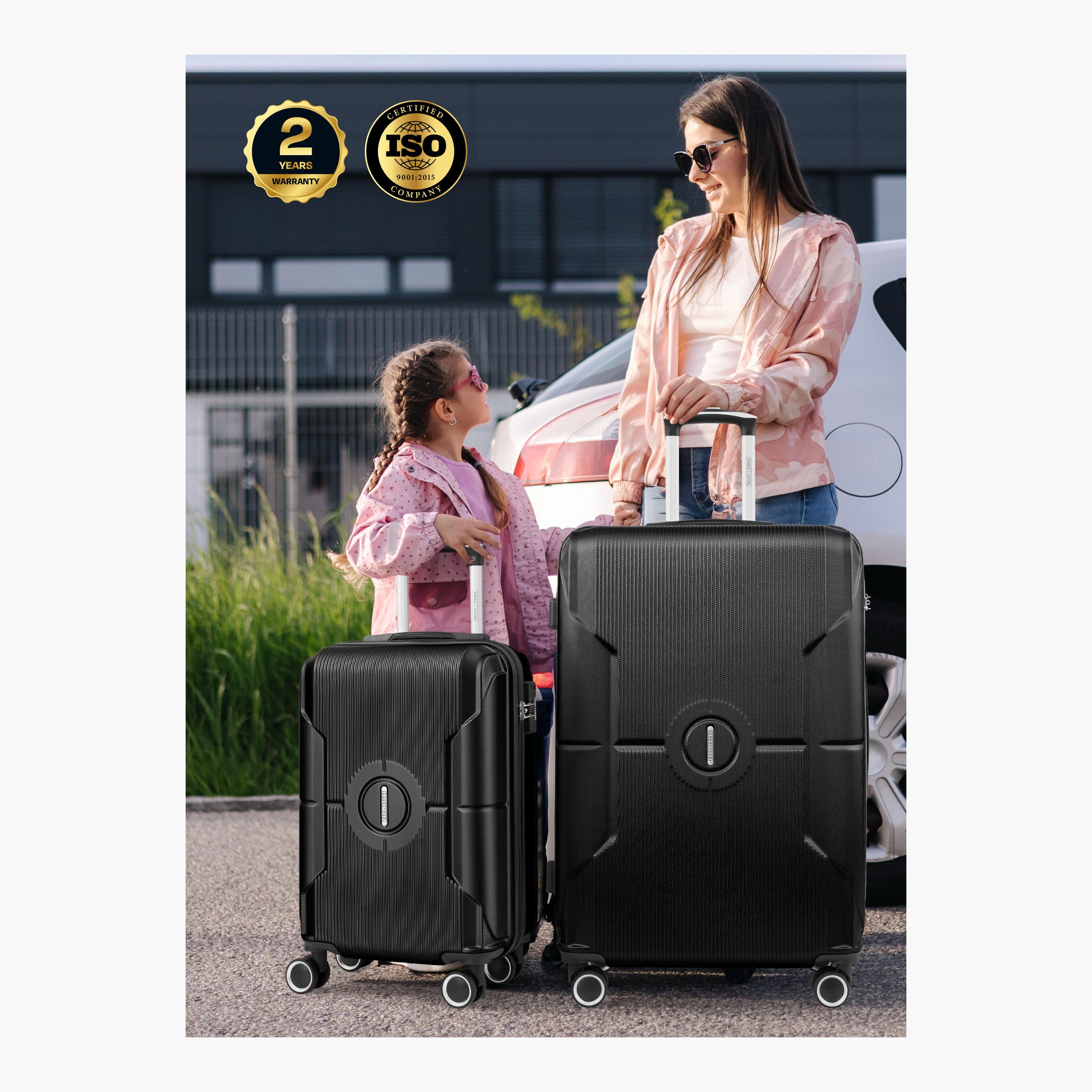 Para John Set of 2 ABS Hard Sided 4-Wheeler Spinner Trolley Bag with Combination Lock-travel-luggagesandbags-luggage-image-6