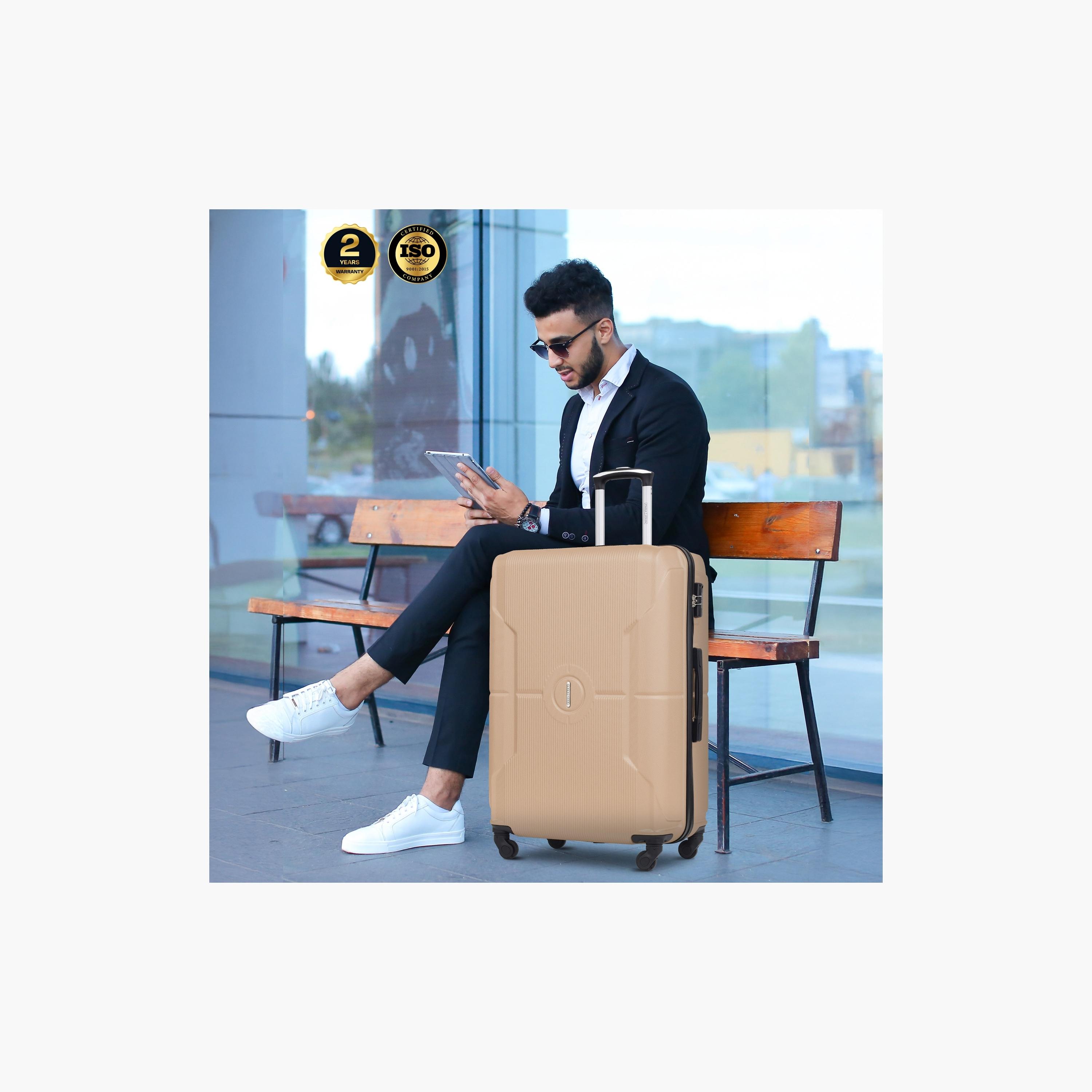 باراجون- طقم شنطتين بأربع عجلات دوارة من مادة ABS وجوانب صلبة مع قفل مركب-travel-luggagesandbags-luggage-image-4