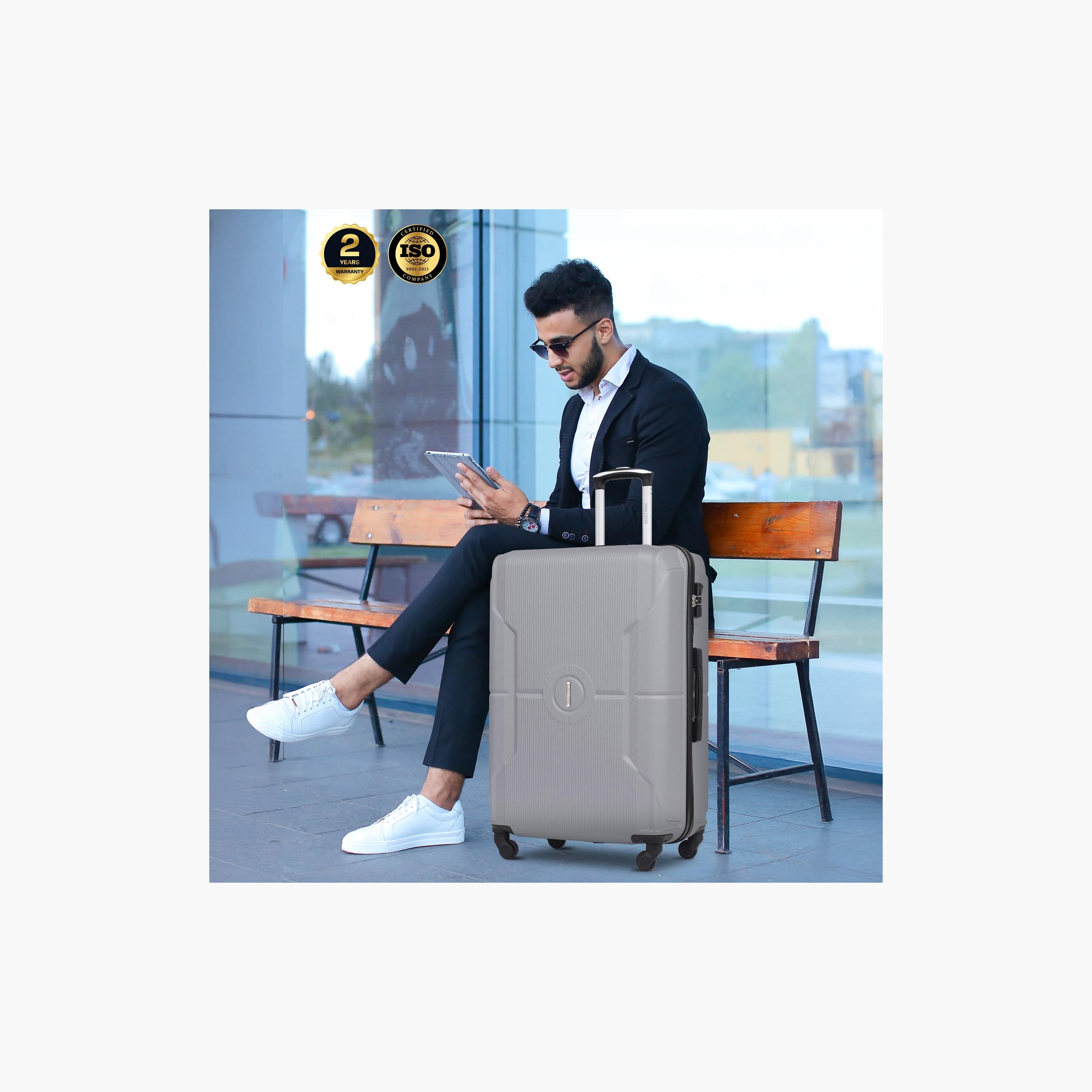 باراجون- طقم شنطتين بأربع عجلات دوارة من مادة ABS وجوانب صلبة مع قفل مركب-travel-luggagesandbags-luggage-image-16