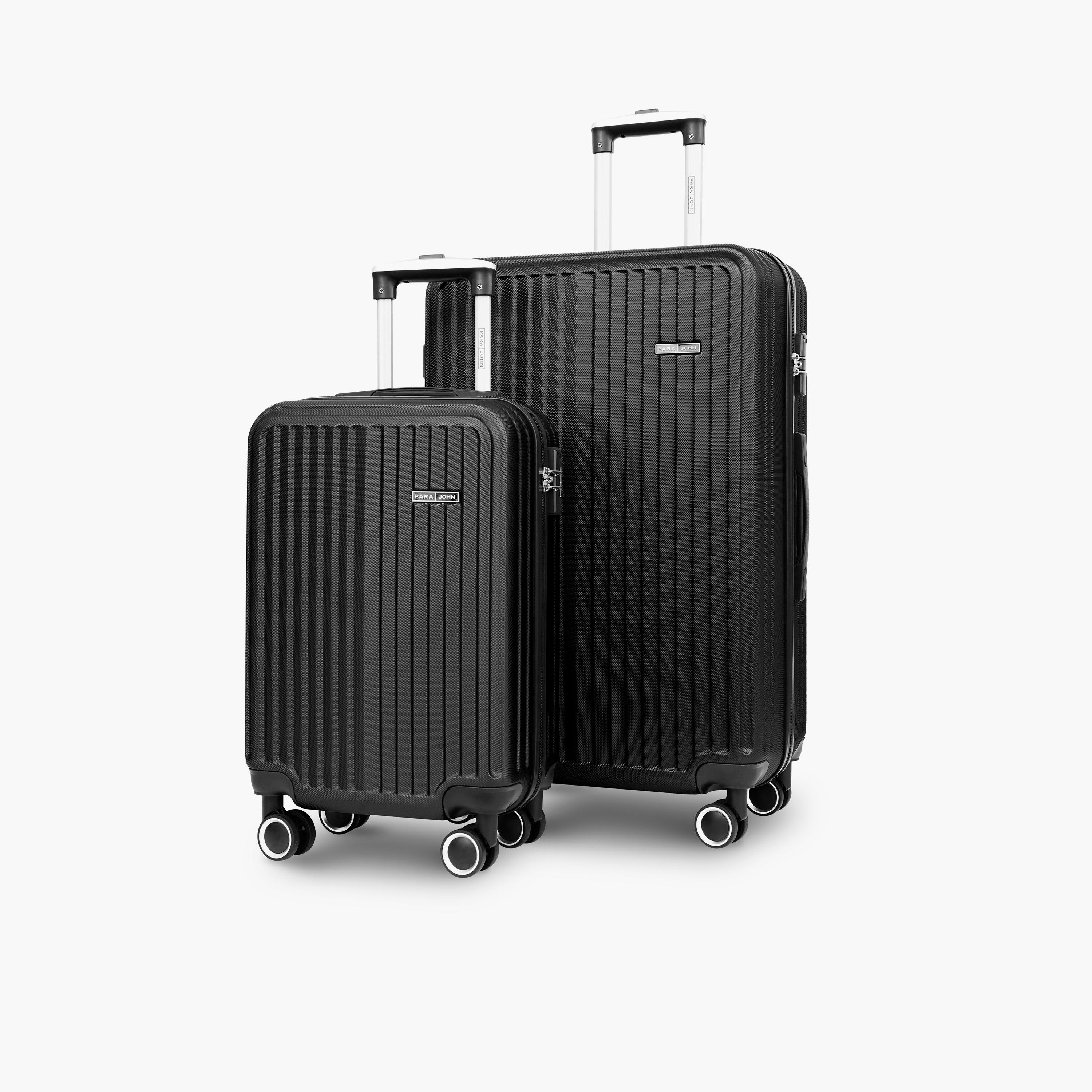 Para John Set of 2 ABS Hard Sided 4-Wheeler Spinner Trolley Bag with Combination Lock-travel-luggagesandbags-luggage-image-1