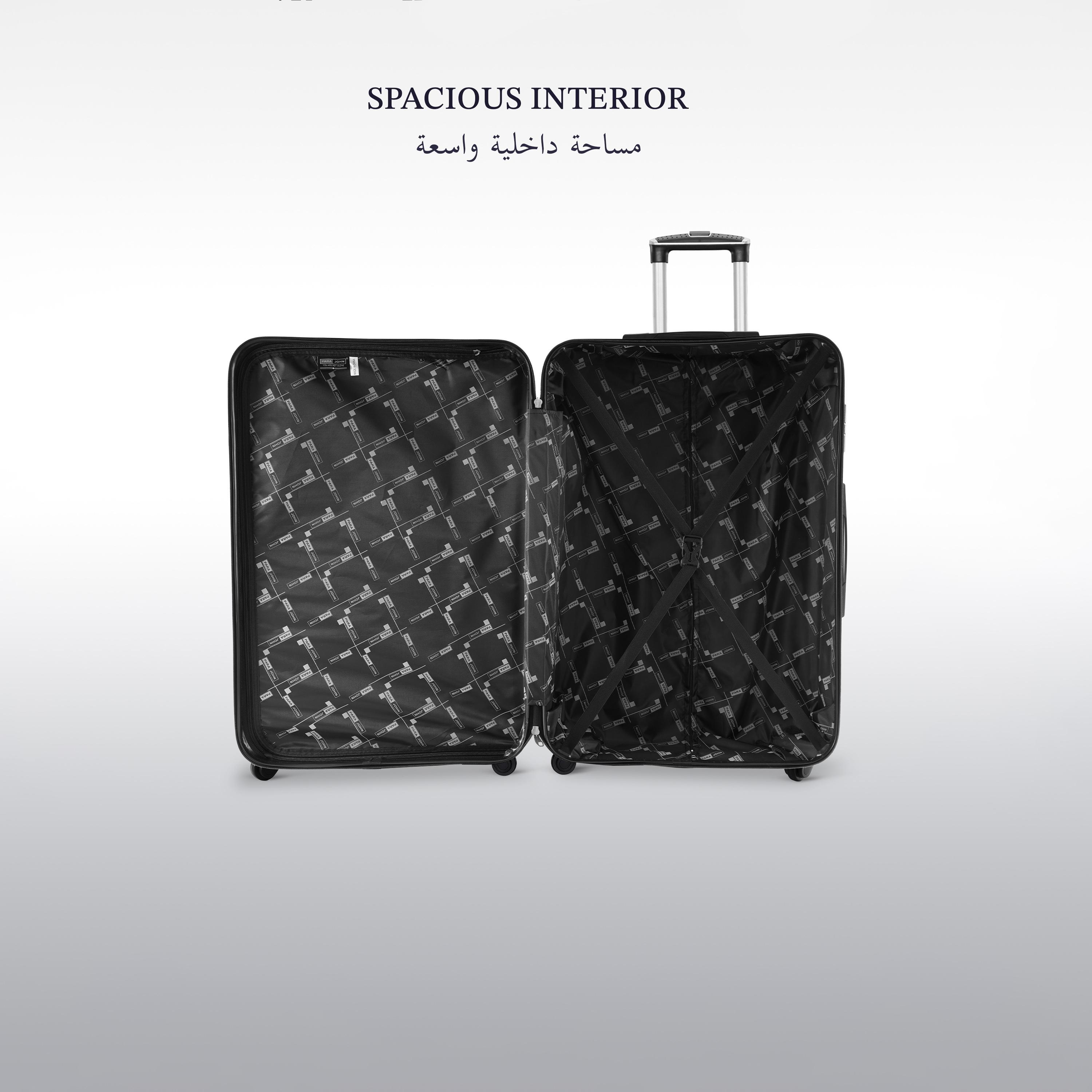 باراجون- طقم شنطتين بأربع عجلات دوارة من مادة ABS وجوانب صلبة مع قفل مركب-travel-luggagesandbags-luggage-image-35
