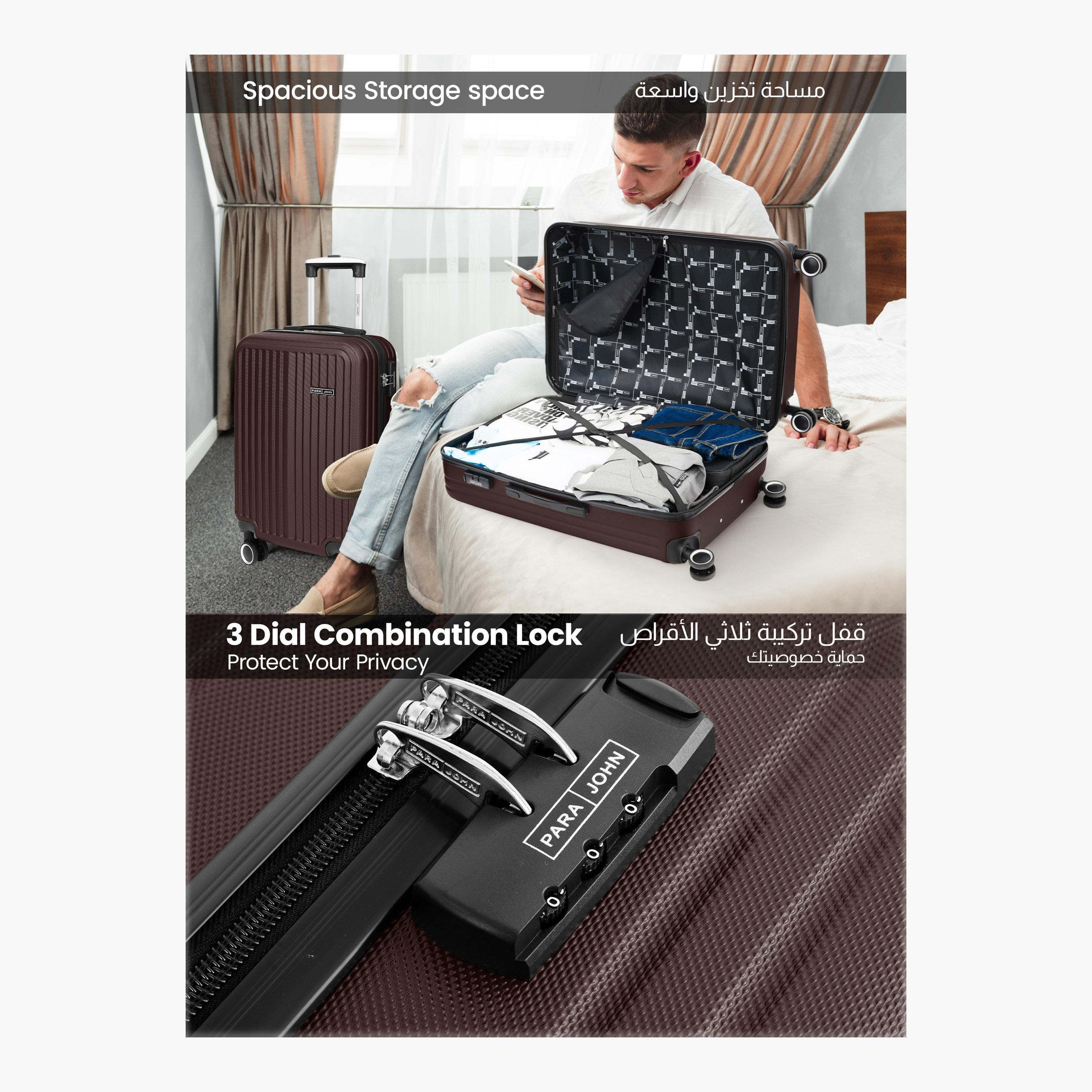 باراجون- طقم شنطتين بأربع عجلات دوارة من مادة ABS وجوانب صلبة مع قفل مركب-travel-luggagesandbags-luggage-image-39