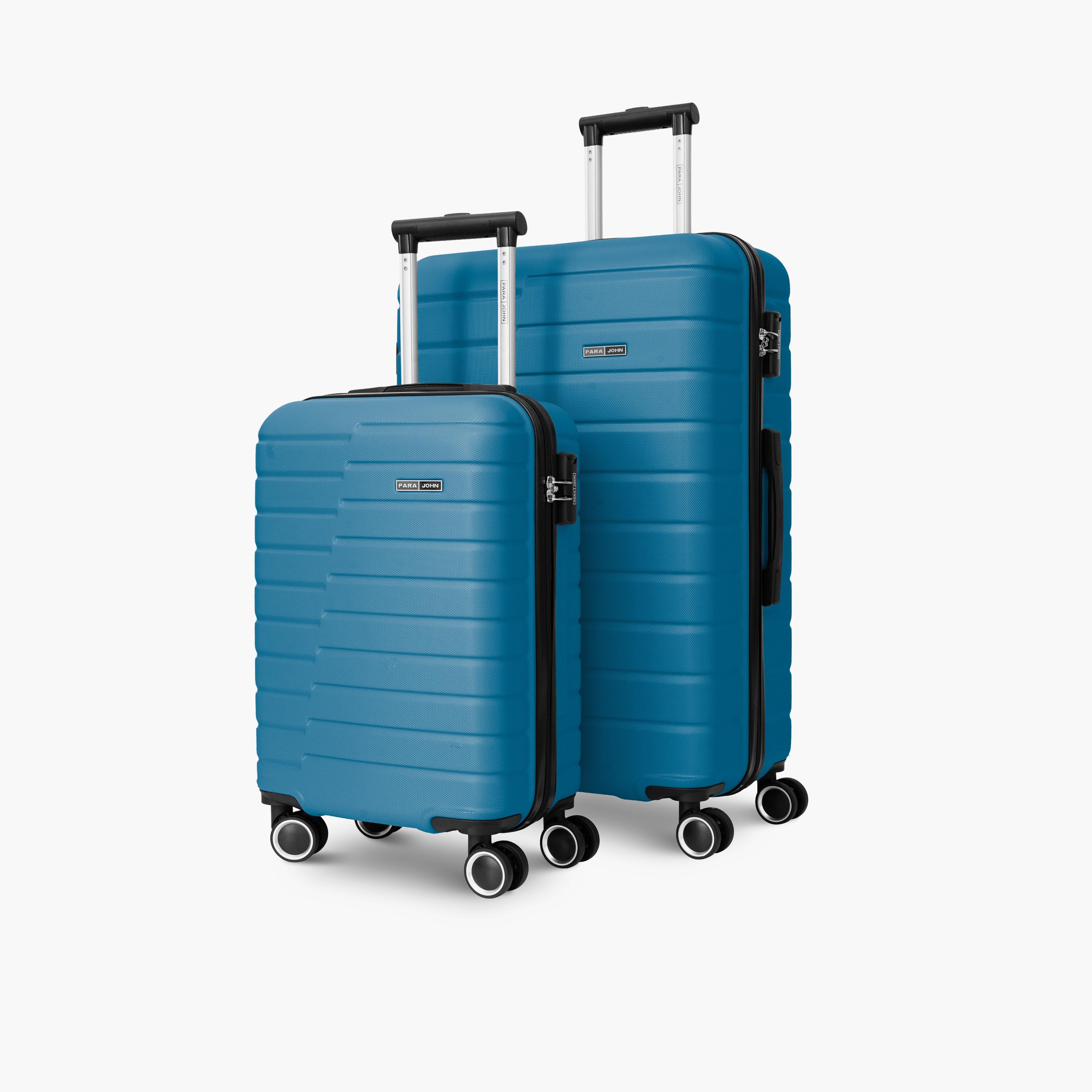 Para John Set of 2 ABS Hard Sided 4-Wheeler Spinner Trolley Bag with Combination Lock-travel-luggagesandbags-luggage-image-1