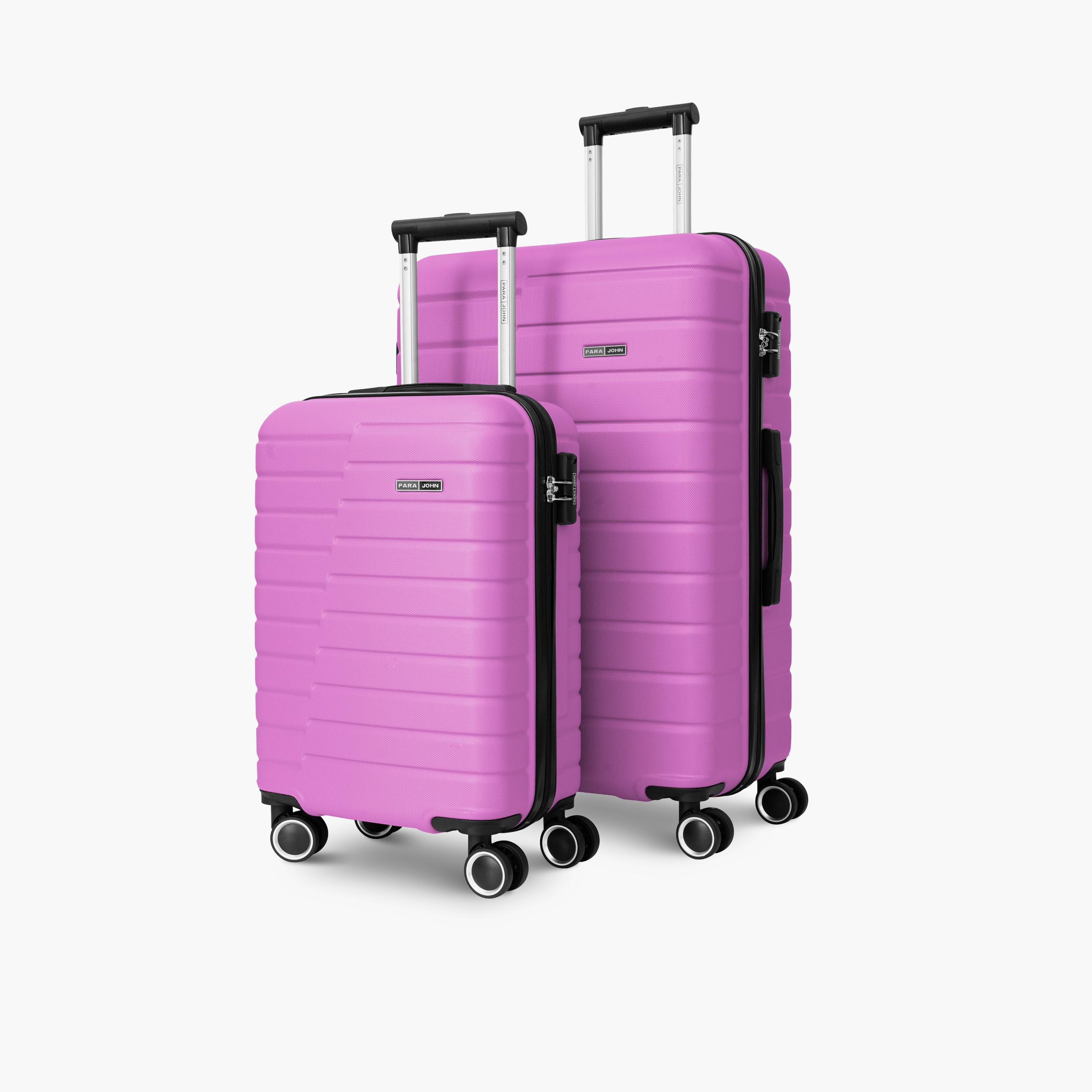 Para John Set of 2 ABS Hard Sided 4-Wheeler Spinner Trolley Bag with Combination Lock-travel-luggagesandbags-luggage-image-1