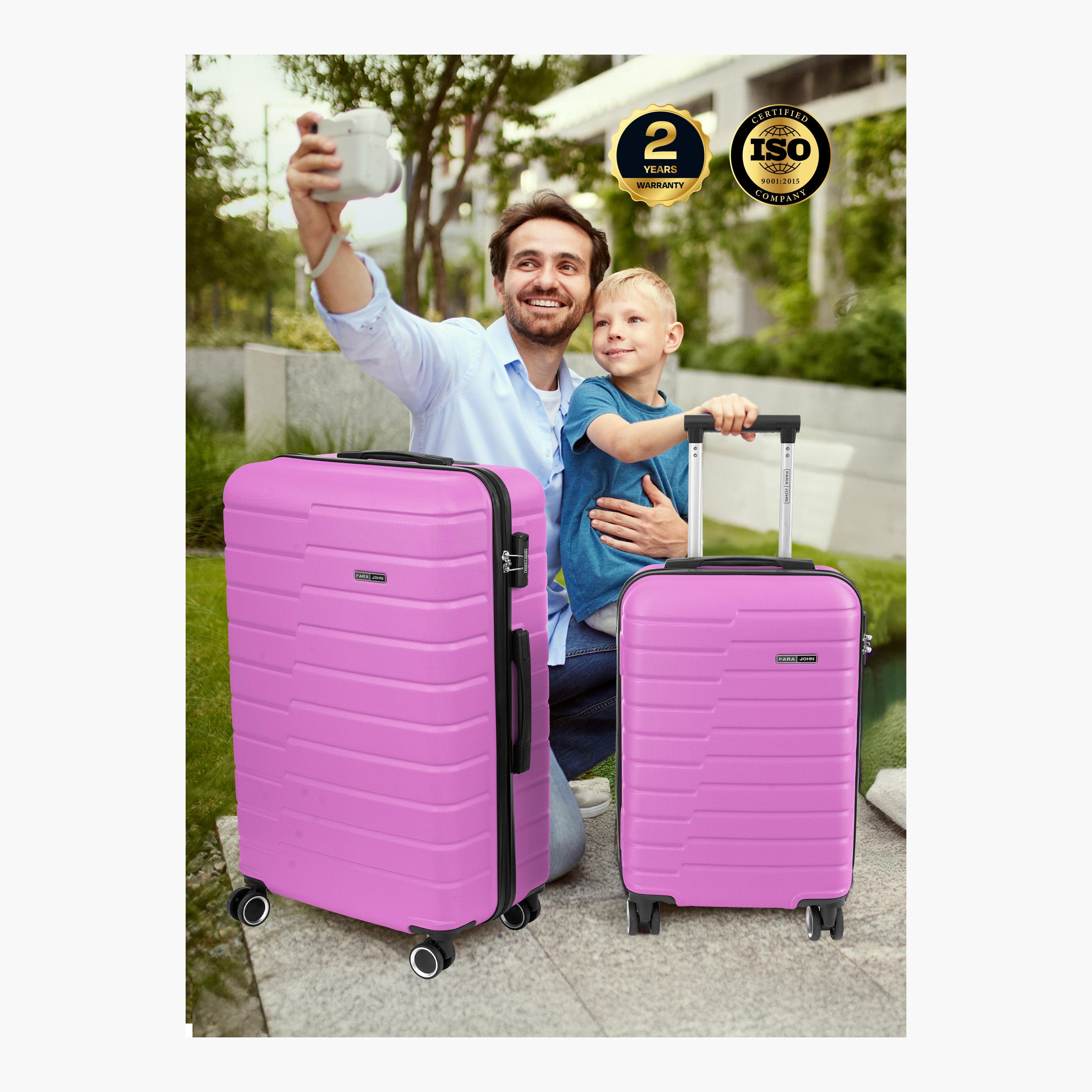 Para John Set of 2 ABS Hard Sided 4-Wheeler Spinner Trolley Bag with Combination Lock-travel-luggagesandbags-luggage-image-5