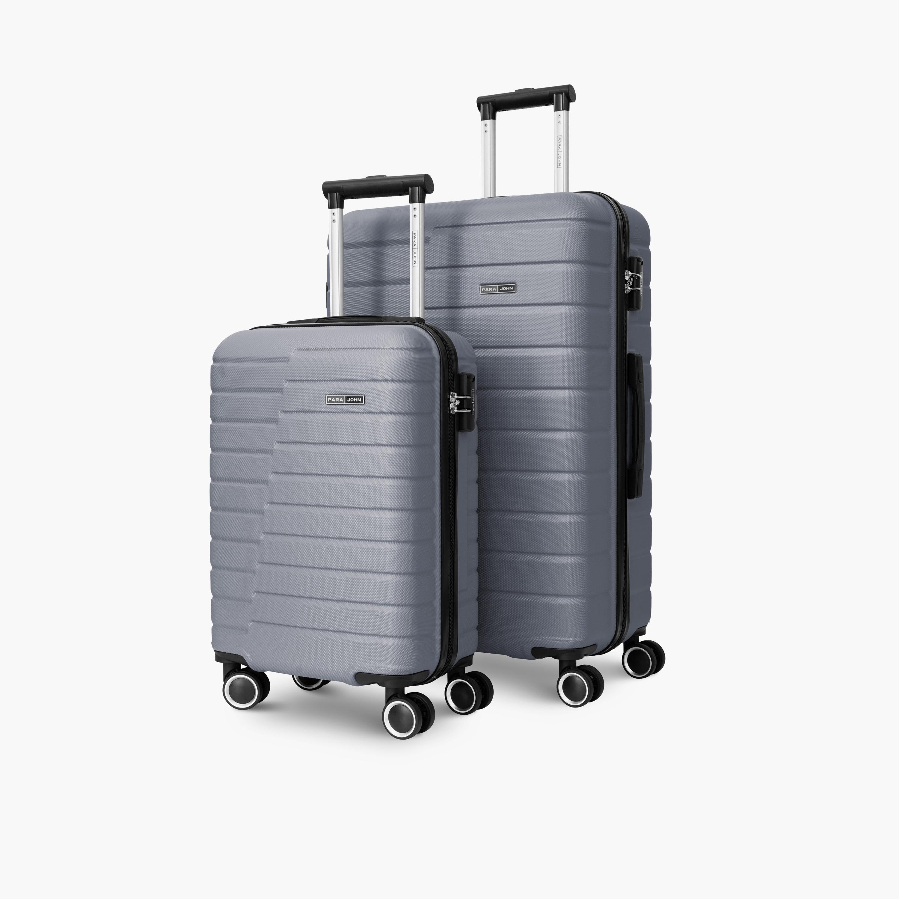 Para John Set of 2 ABS Hard Sided 4-Wheeler Spinner Trolley Bag with Combination Lock-travel-luggagesandbags-luggage-image-1