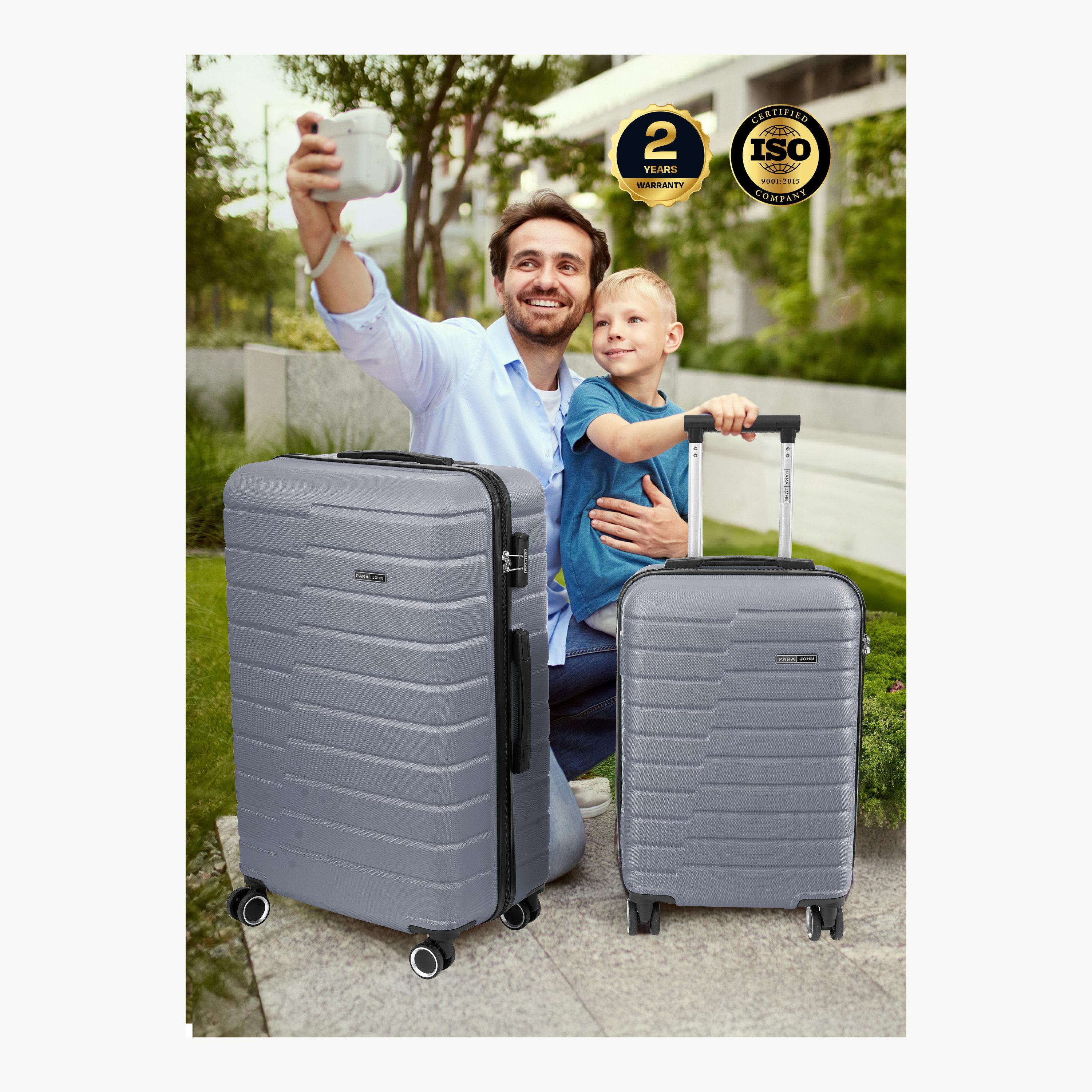 Para John Set of 2 ABS Hard Sided 4-Wheeler Spinner Trolley Bag with Combination Lock-travel-luggagesandbags-luggage-image-5
