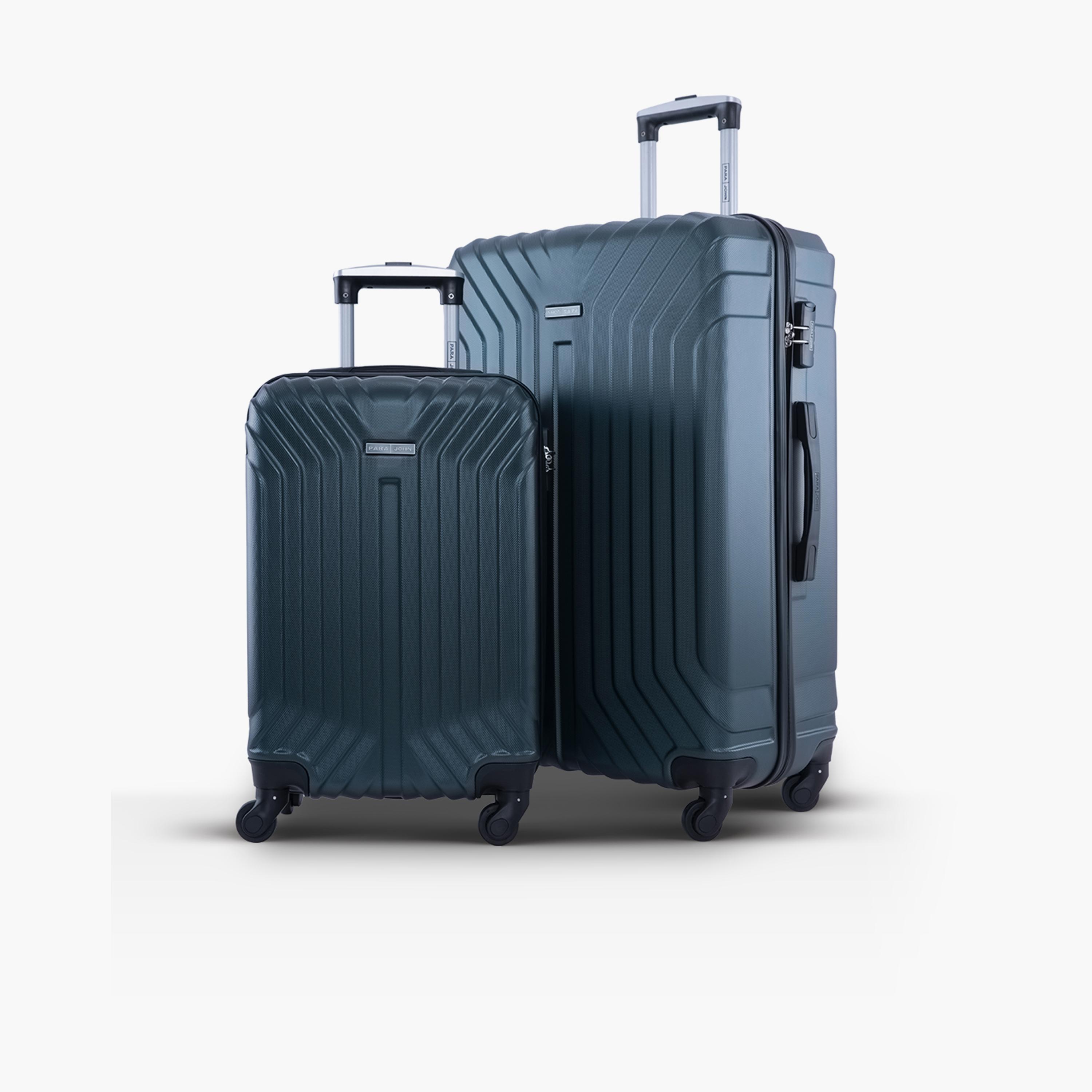 Para John Set of 2 ABS Hard Sided 4-Wheeler Spinner Trolley Bag with Combination Lock-travel-luggagesandbags-luggage-image-1