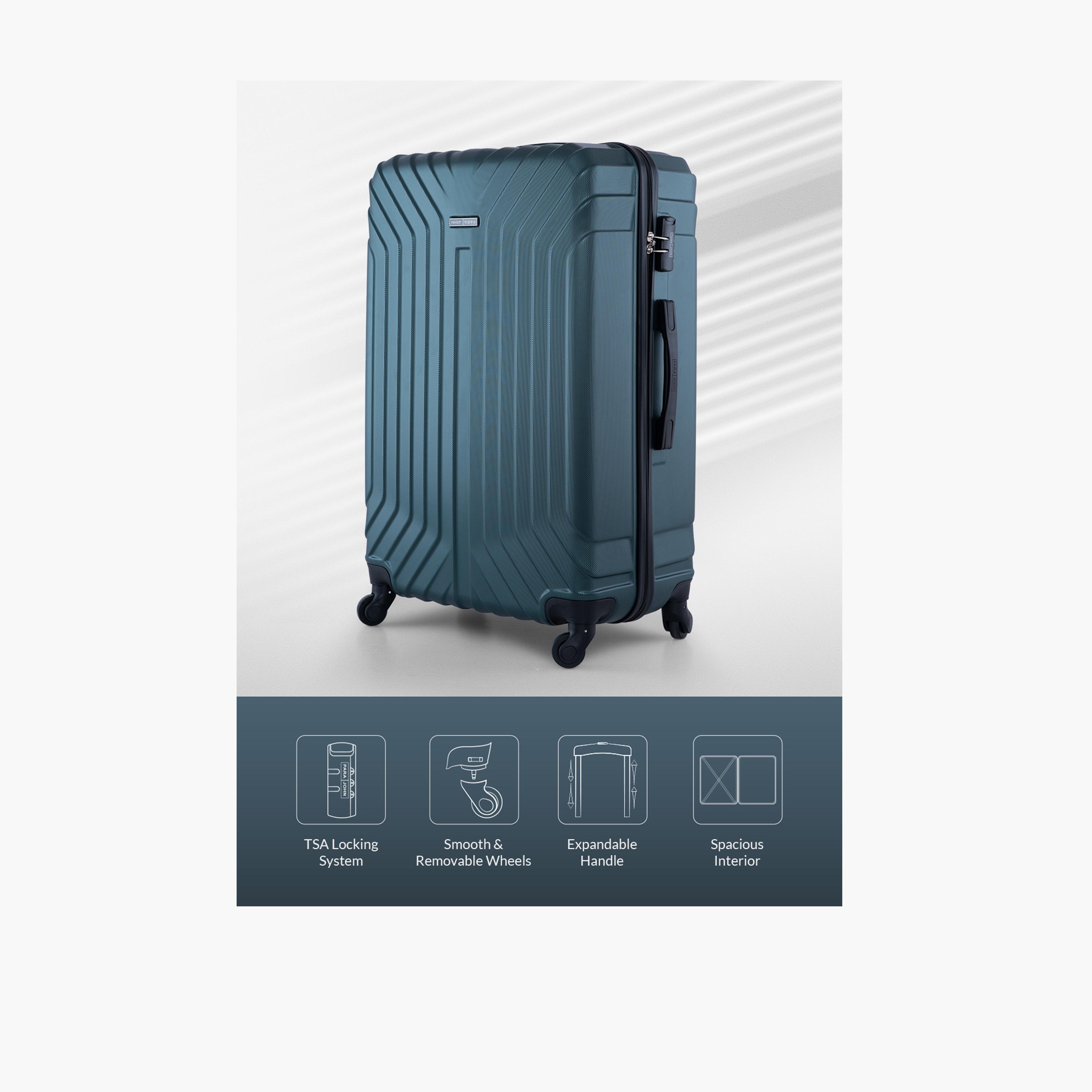 Para John Set of 2 ABS Hard Sided 4-Wheeler Spinner Trolley Bag with Combination Lock-travel-luggagesandbags-luggage-image-3