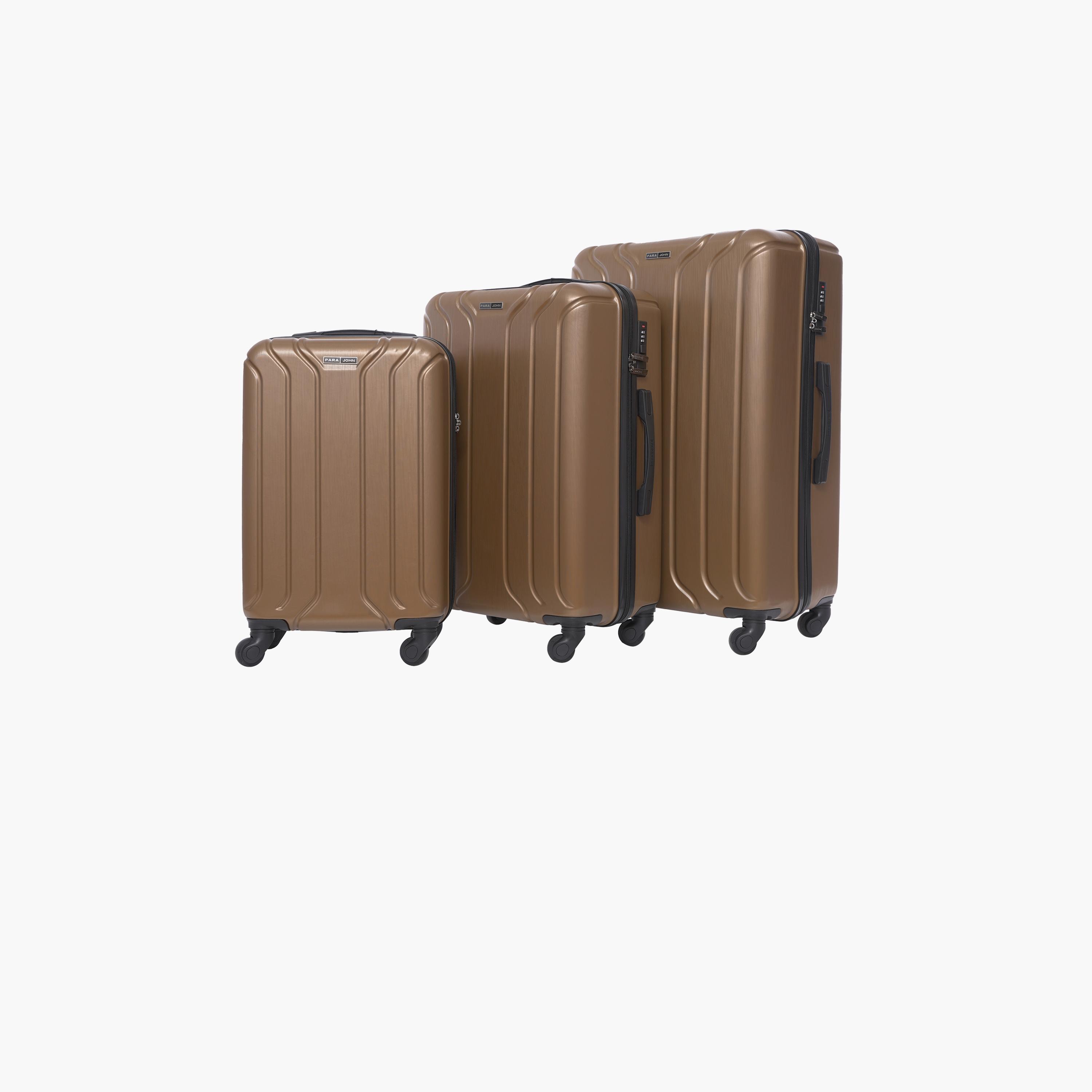 باراجون- طقم 3 شنط بأربع عجلات دوارة من مادة ABS وجوانب صلبة مع قفل مركب-travel-luggagesandbags-luggage-image-6
