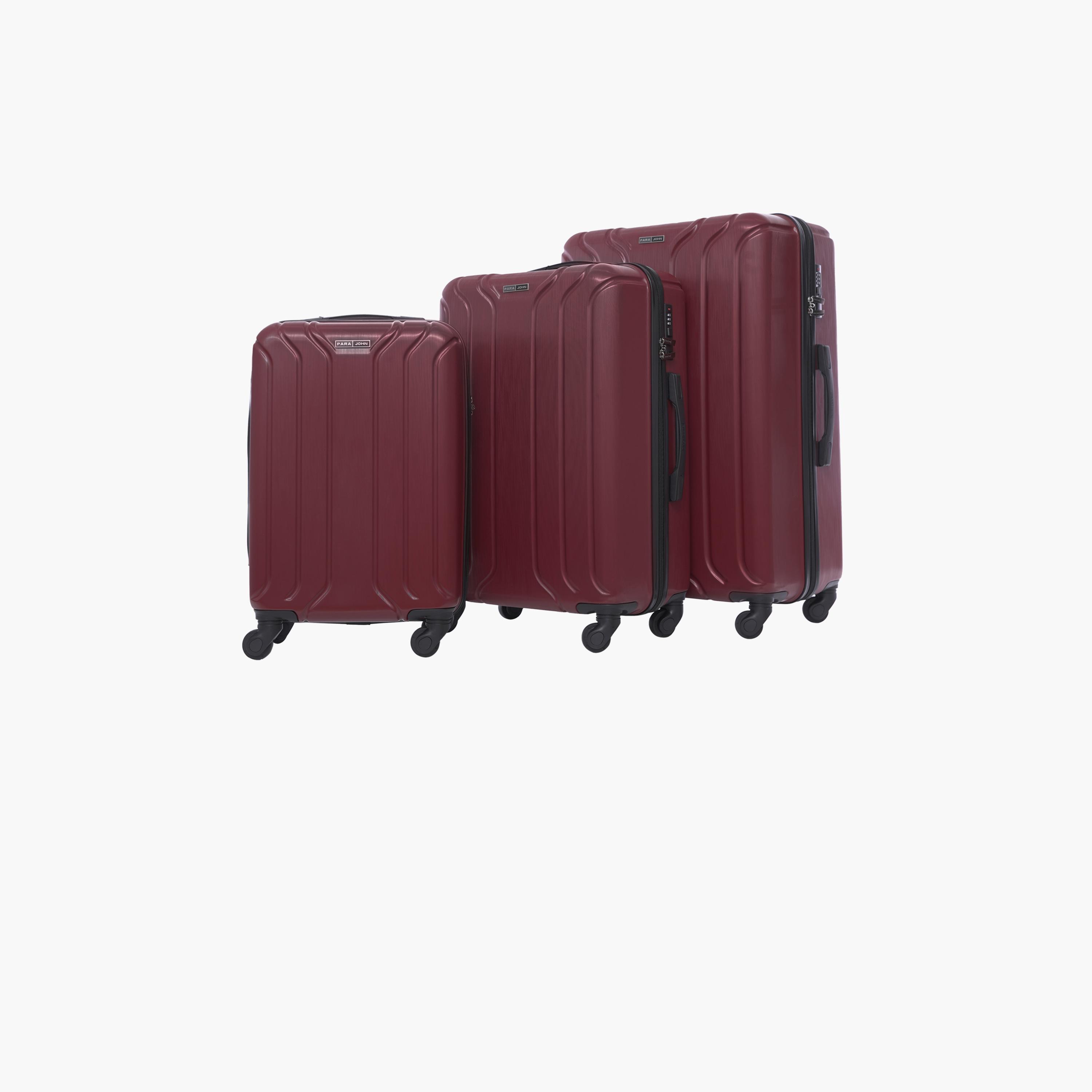باراجون- طقم 3 شنط بأربع عجلات دوارة من مادة ABS وجوانب صلبة مع قفل مركب-travel-luggagesandbags-luggage-image-16