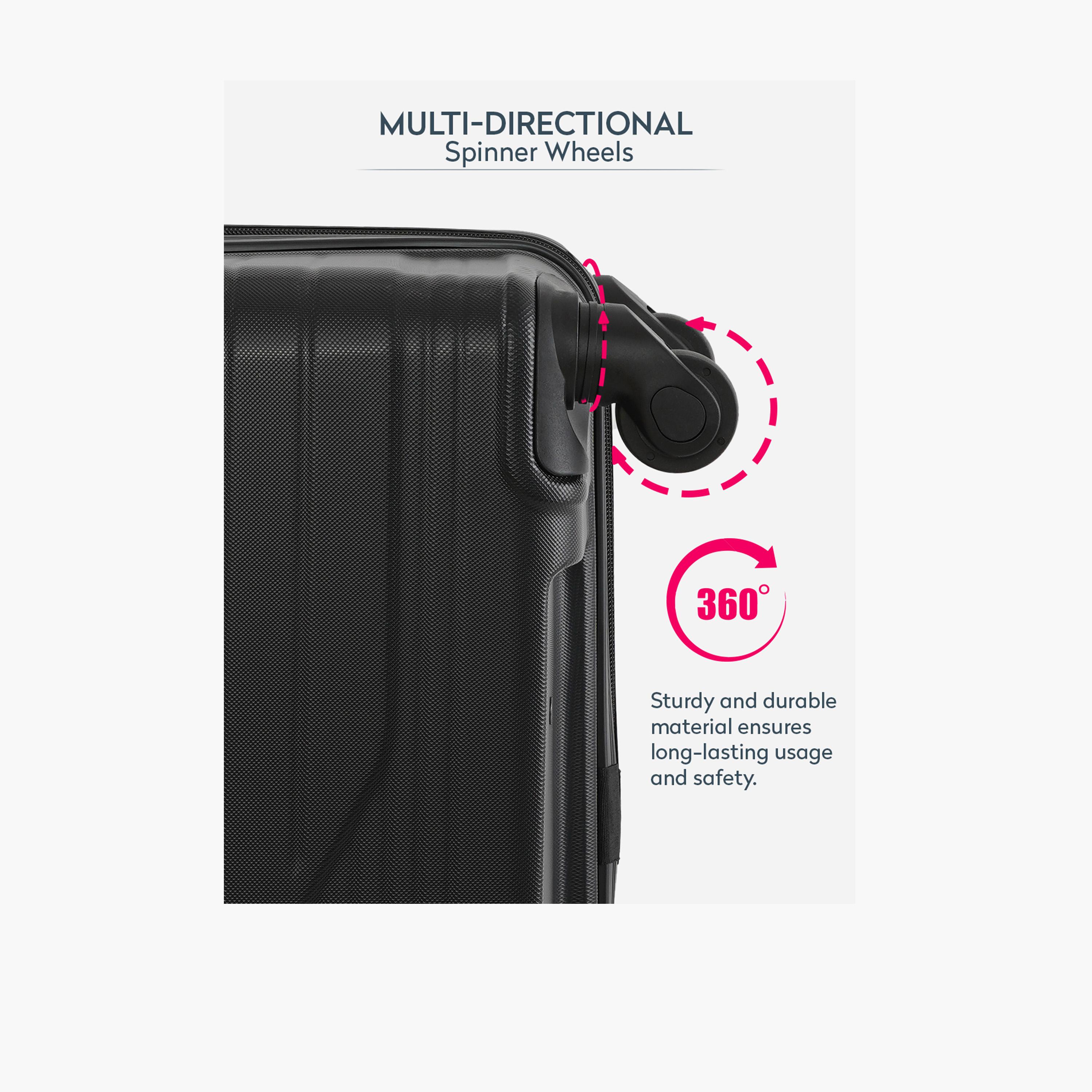Para John Set of 3 ABS Hard Sided 4-Wheeler Spinner Trolley Bag with Combination Lock-travel-luggagesandbags-luggage-image-5