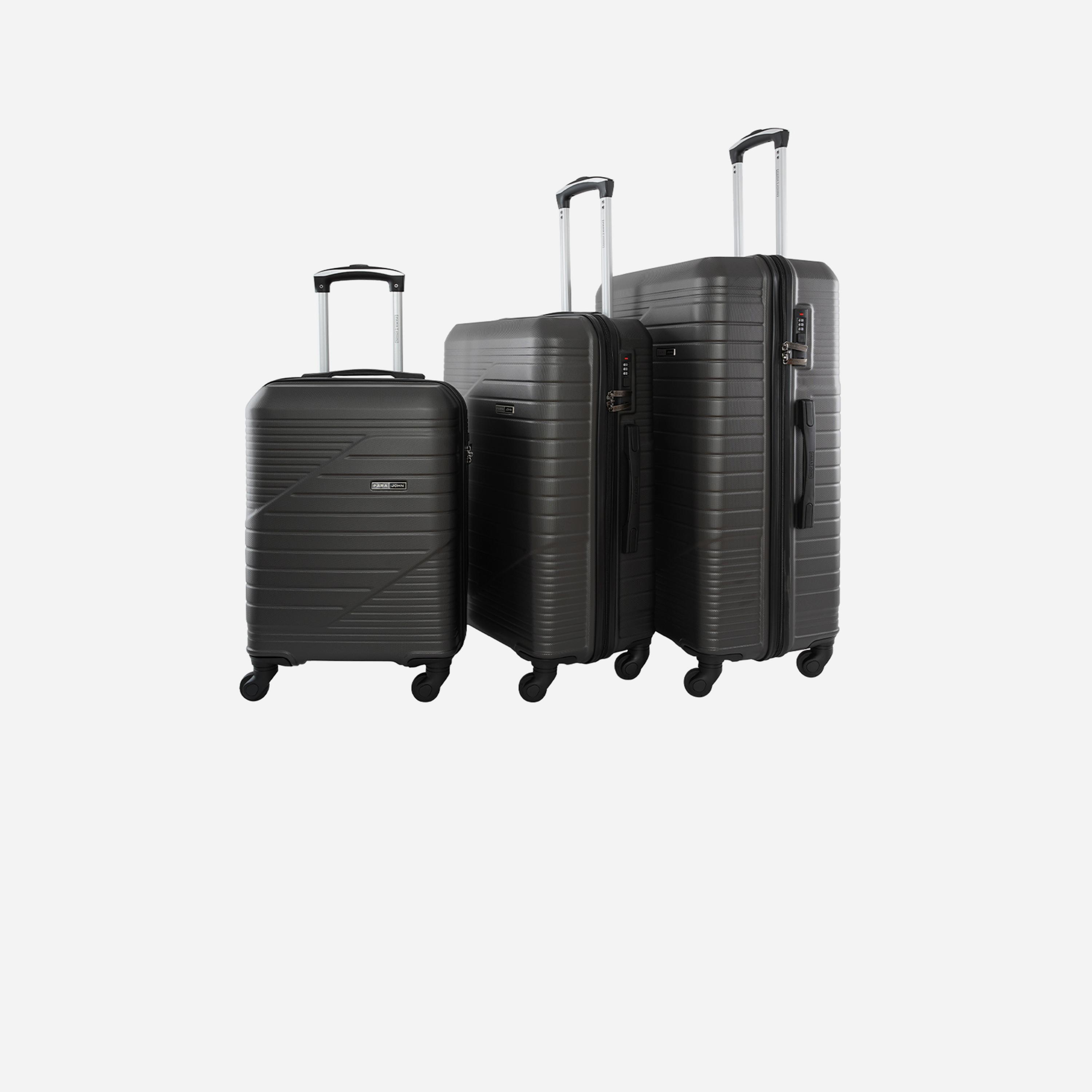 Para John Set of 3 ABS Hard Sided 4-Wheeler Spinner Trolley Bag with Combination Lock-travel-luggagesandbags-luggage-image-6