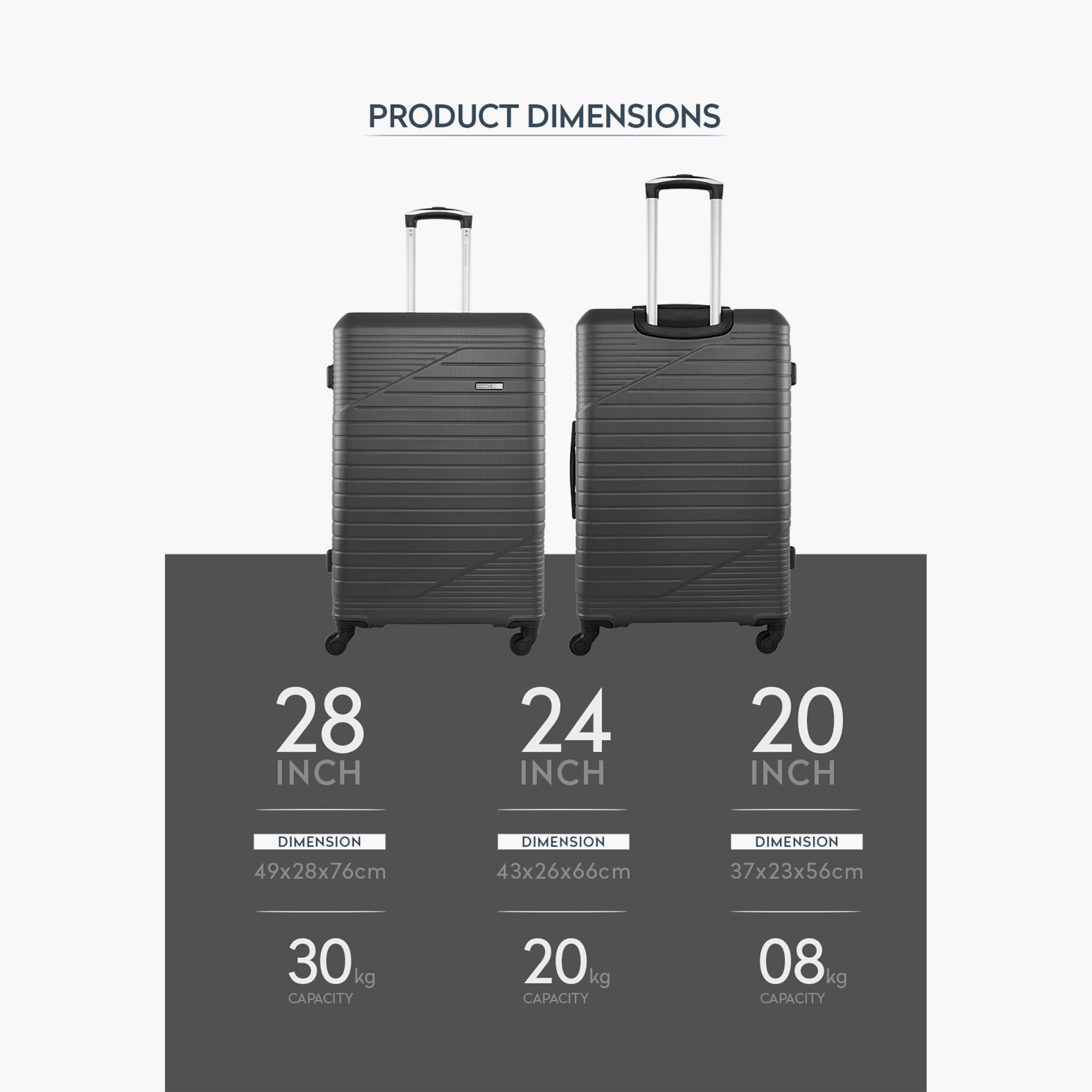 Para John Set of 3 ABS Hard Sided 4-Wheeler Spinner Trolley Bag with Combination Lock-travel-luggagesandbags-luggage-image-10