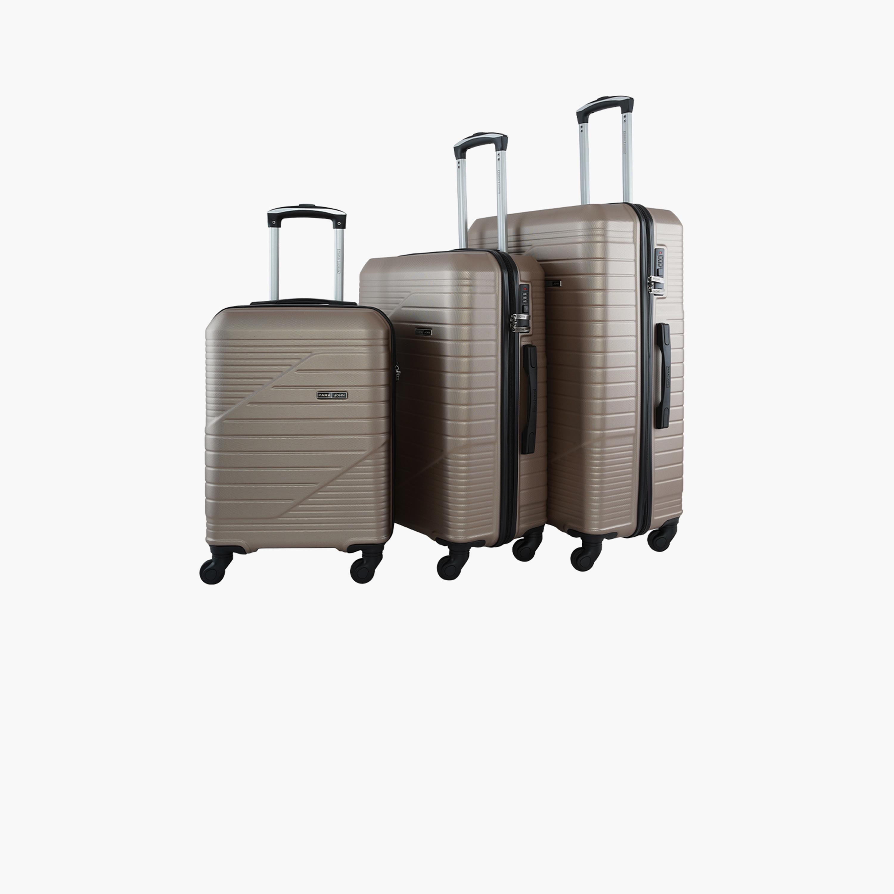 Para John Set of 3 ABS Hard Sided 4-Wheeler Spinner Trolley Bag with Combination Lock-travel-luggagesandbags-luggage-image-11