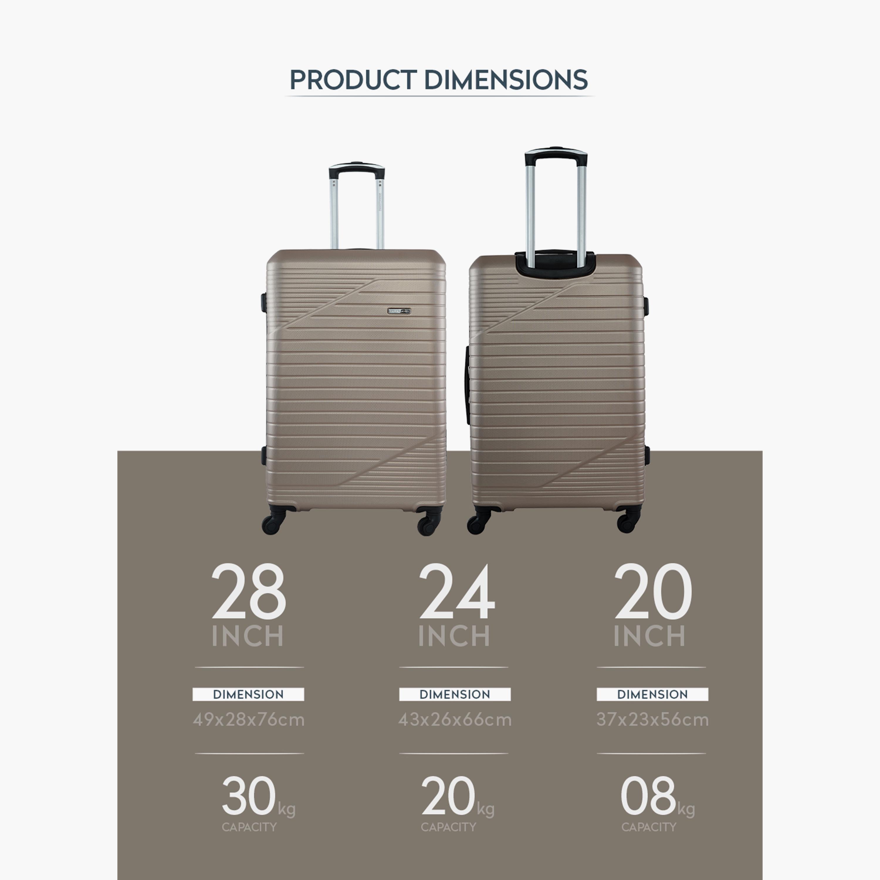 Para John Set of 3 ABS Hard Sided 4-Wheeler Spinner Trolley Bag with Combination Lock-travel-luggagesandbags-luggage-image-12