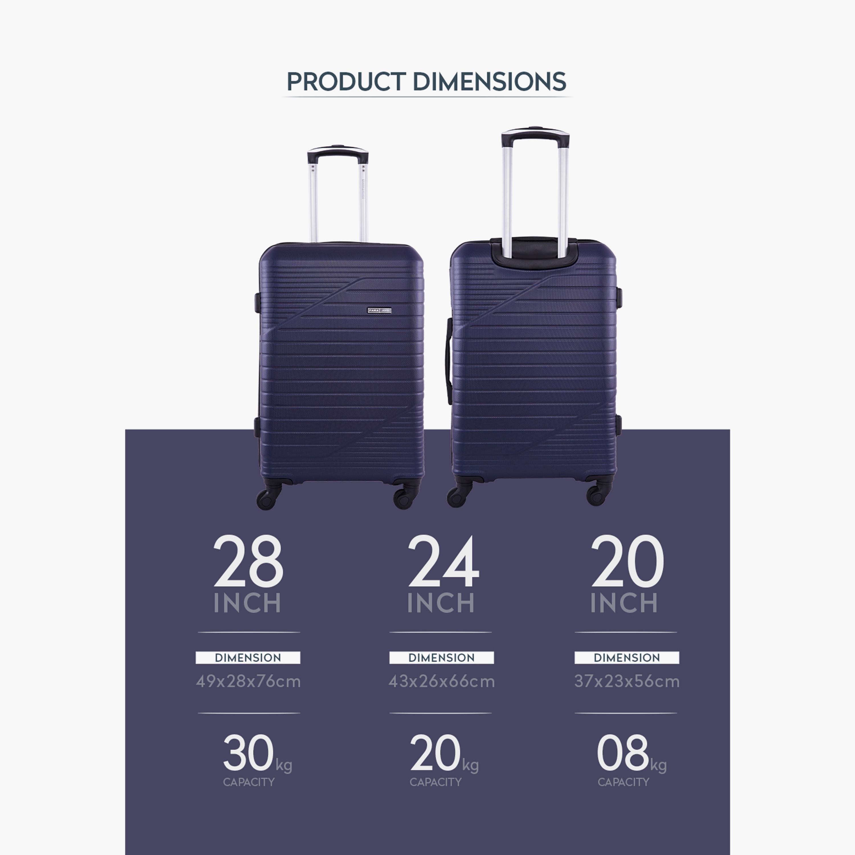 Para John Set of 3 ABS Hard Sided 4-Wheeler Spinner Trolley Bag with Combination Lock-travel-luggagesandbags-luggage-image-17