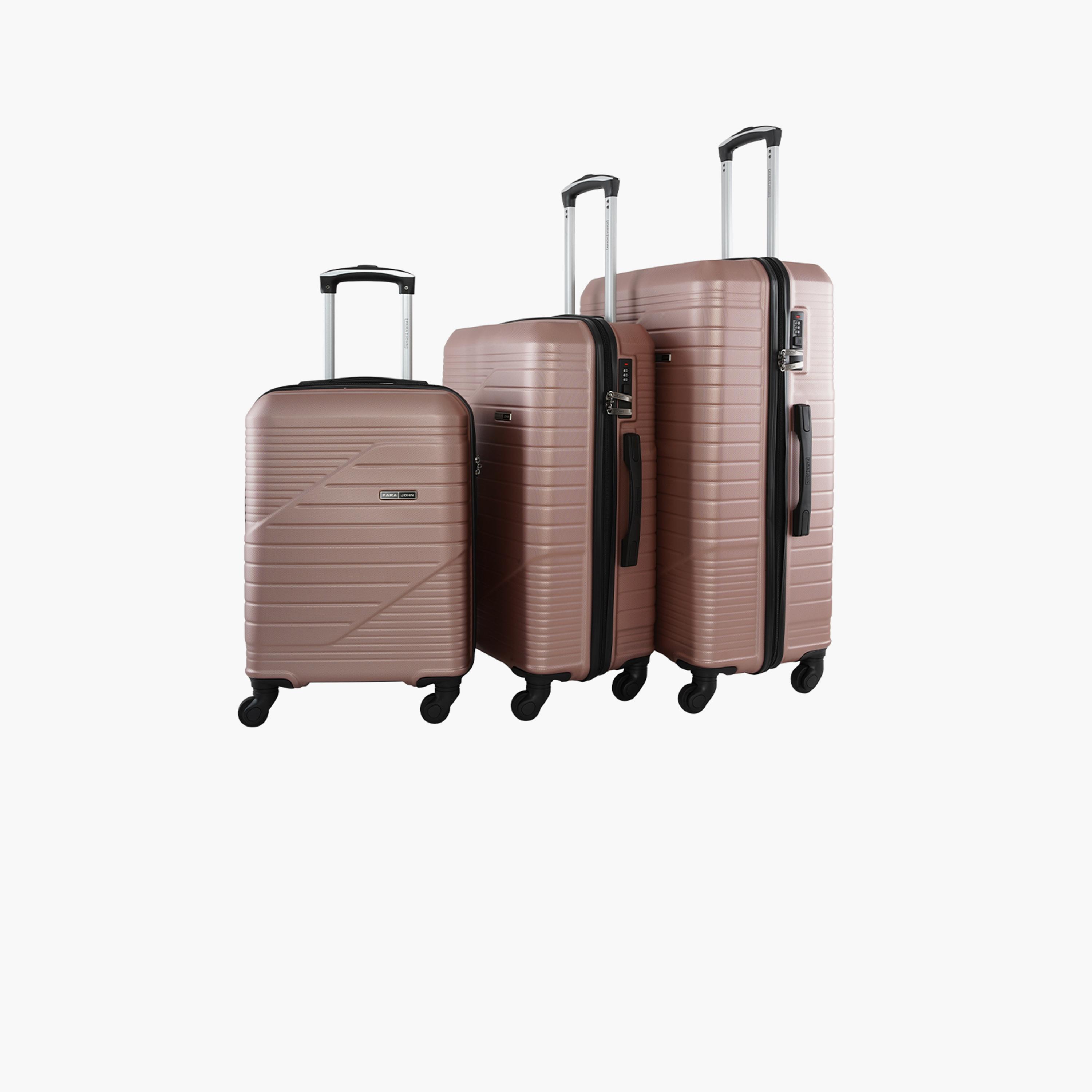 Para John Set of 3 ABS Hard Sided 4-Wheeler Spinner Trolley Bag with Combination Lock-travel-luggagesandbags-luggage-image-21