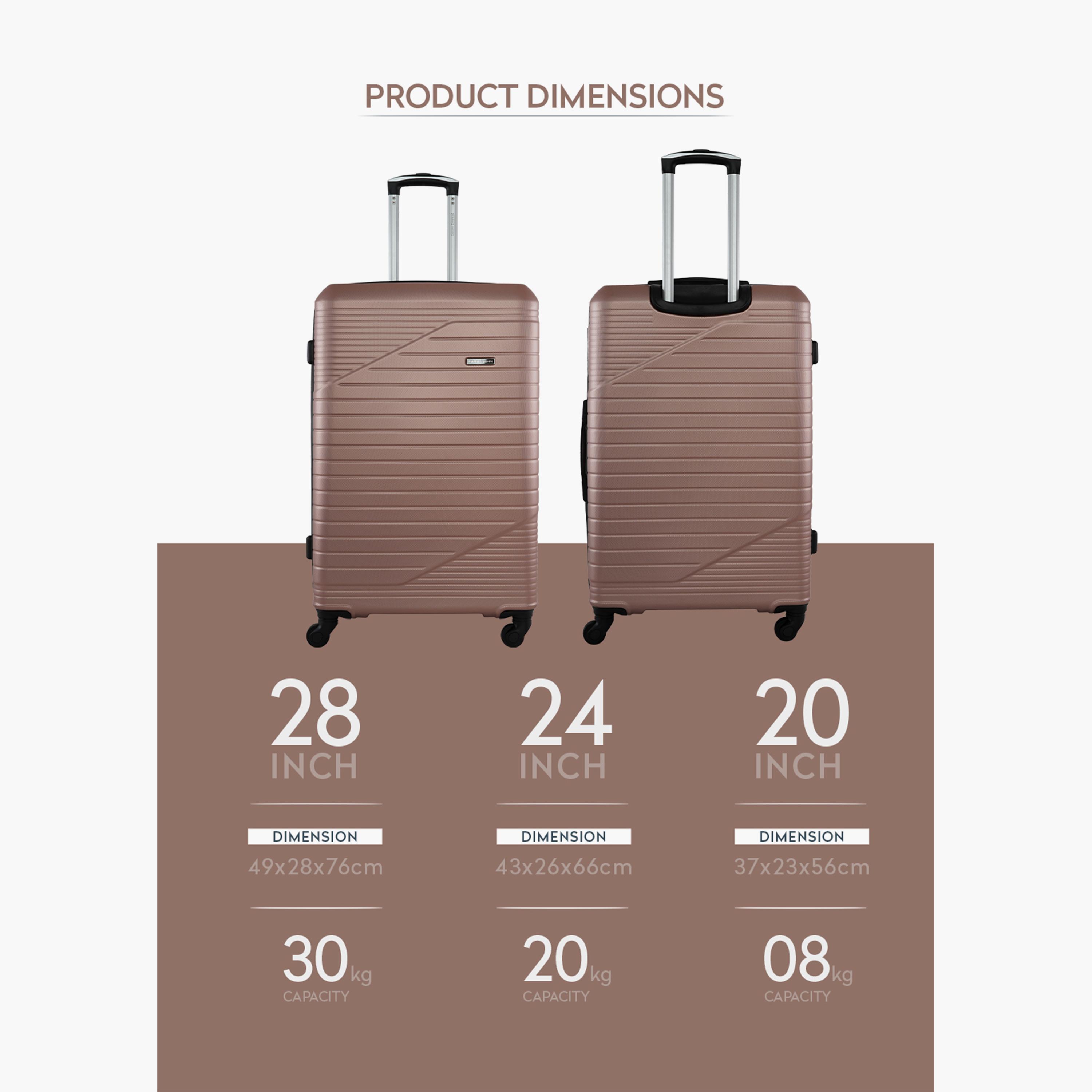 Para John Set of 3 ABS Hard Sided 4-Wheeler Spinner Trolley Bag with Combination Lock-travel-luggagesandbags-luggage-image-22
