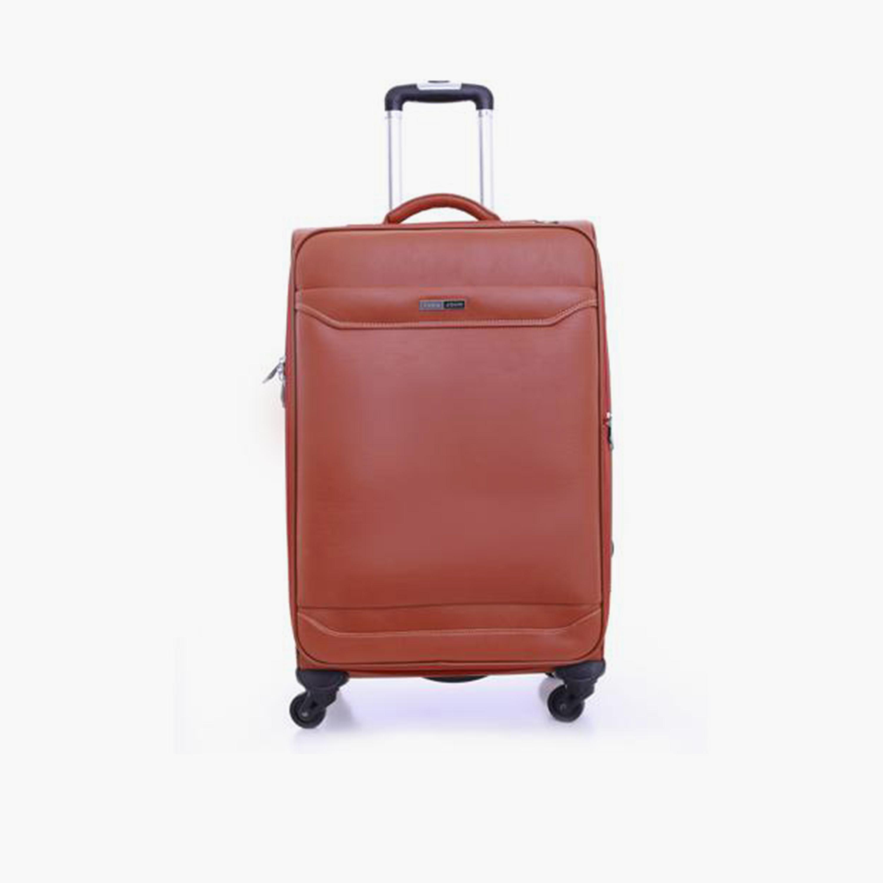 Para John Set of 3 ABS Soft Sided 4-Wheeler Spinner Trolley Bag with Combination Lock-travel-luggagesandbags-luggage-image-4