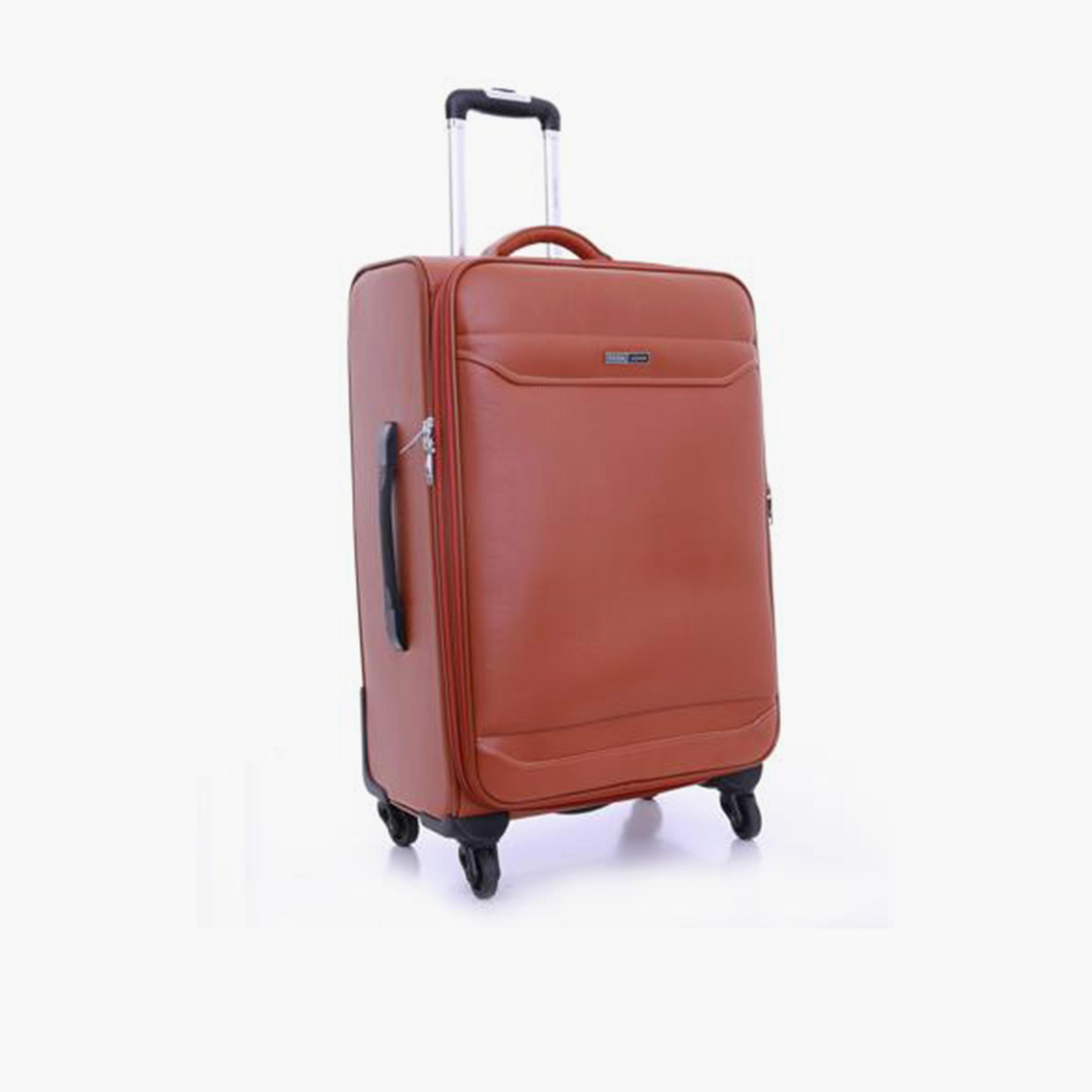 Para John Set of 3 ABS Soft Sided 4-Wheeler Spinner Trolley Bag with Combination Lock-travel-luggagesandbags-luggage-image-5