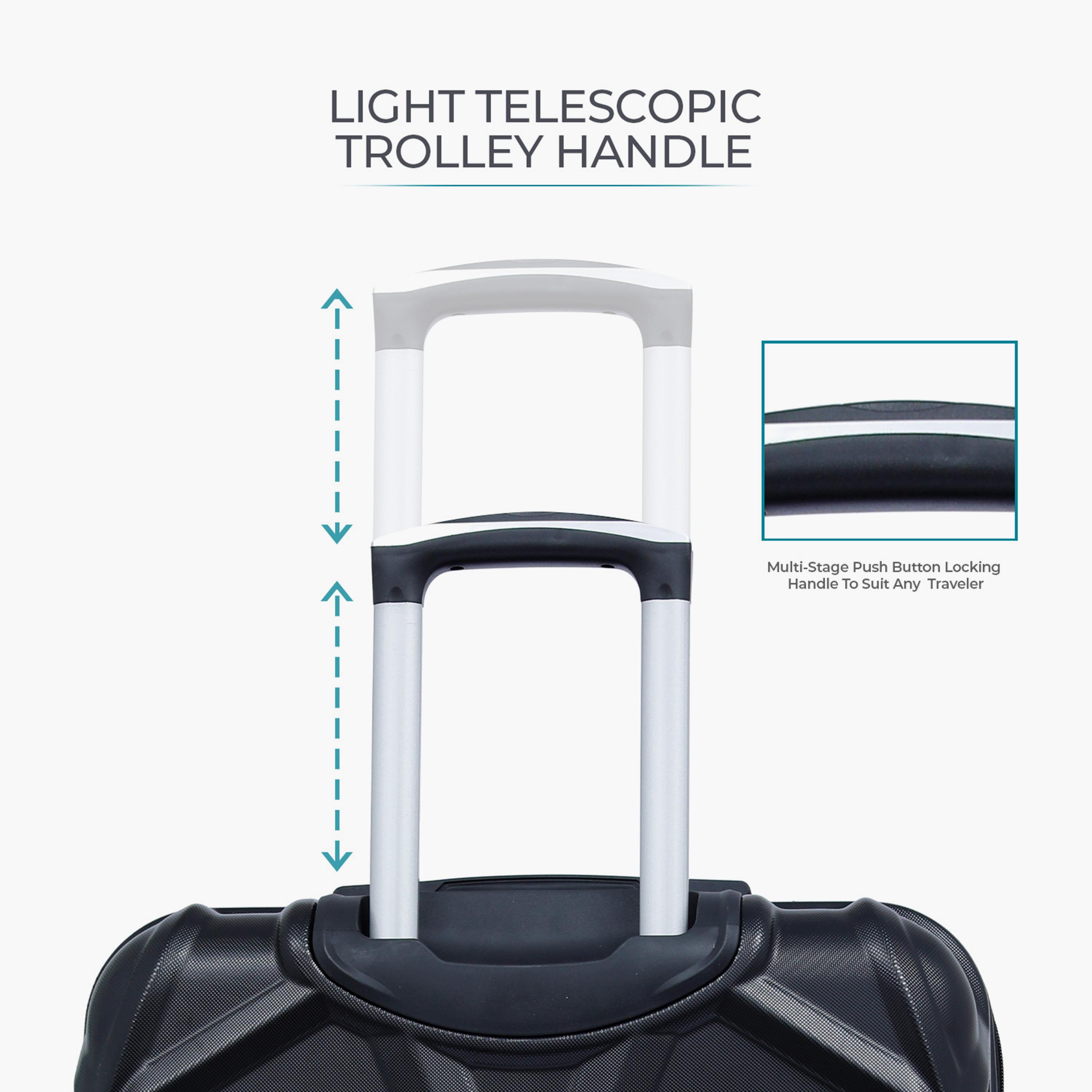Para John Set of 3 ABS Hard Sided 4-Wheeler Spinner Trolley Bag with Combination Lock-travel-luggagesandbags-luggage-image-3