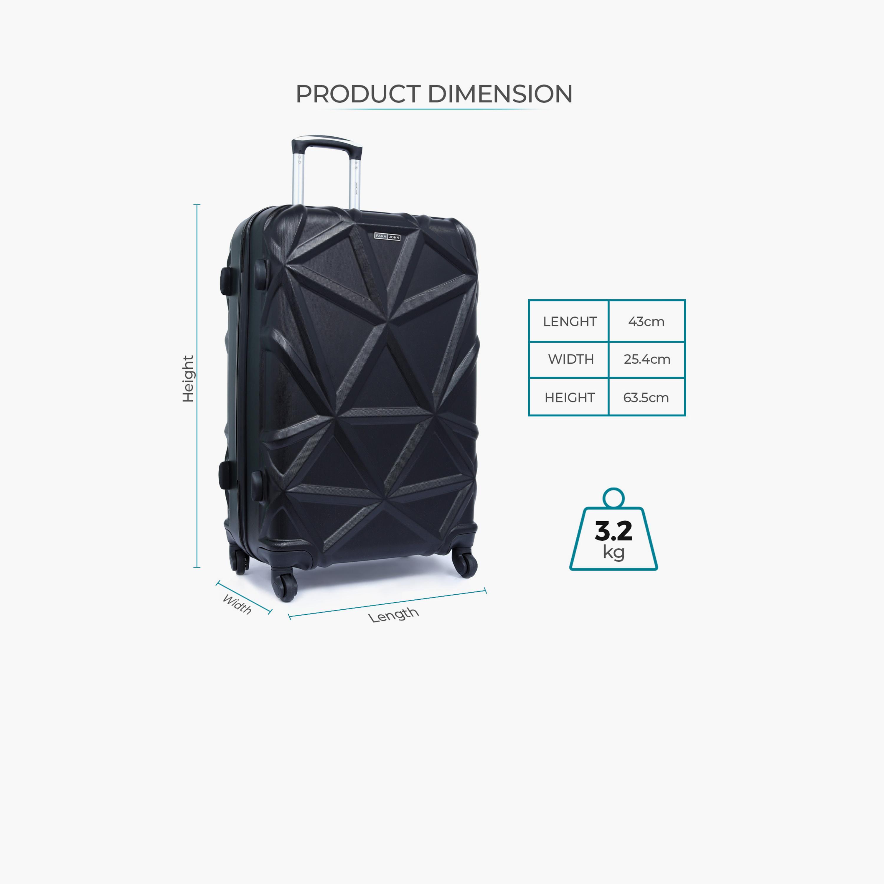 Para John Set of 3 ABS Hard Sided 4-Wheeler Spinner Trolley Bag with Combination Lock-travel-luggagesandbags-luggage-image-5