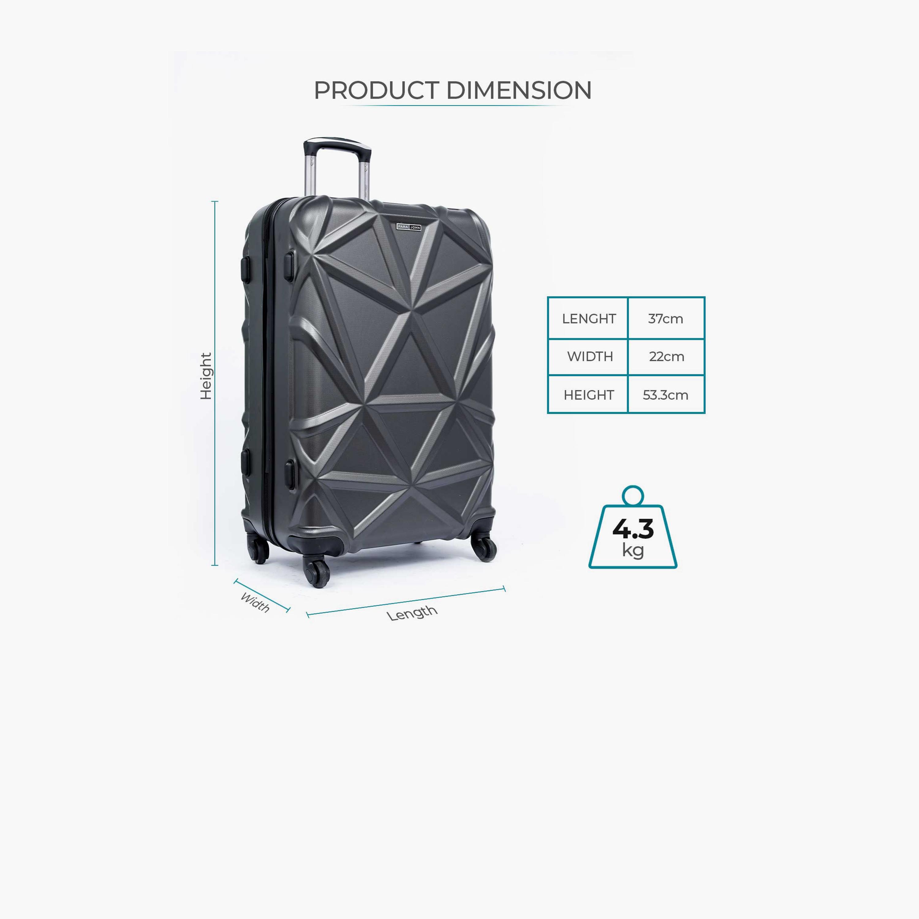 Para John Set of 3 ABS Hard Sided 4-Wheeler Spinner Trolley Bag with Combination Lock-travel-luggagesandbags-luggage-image-8