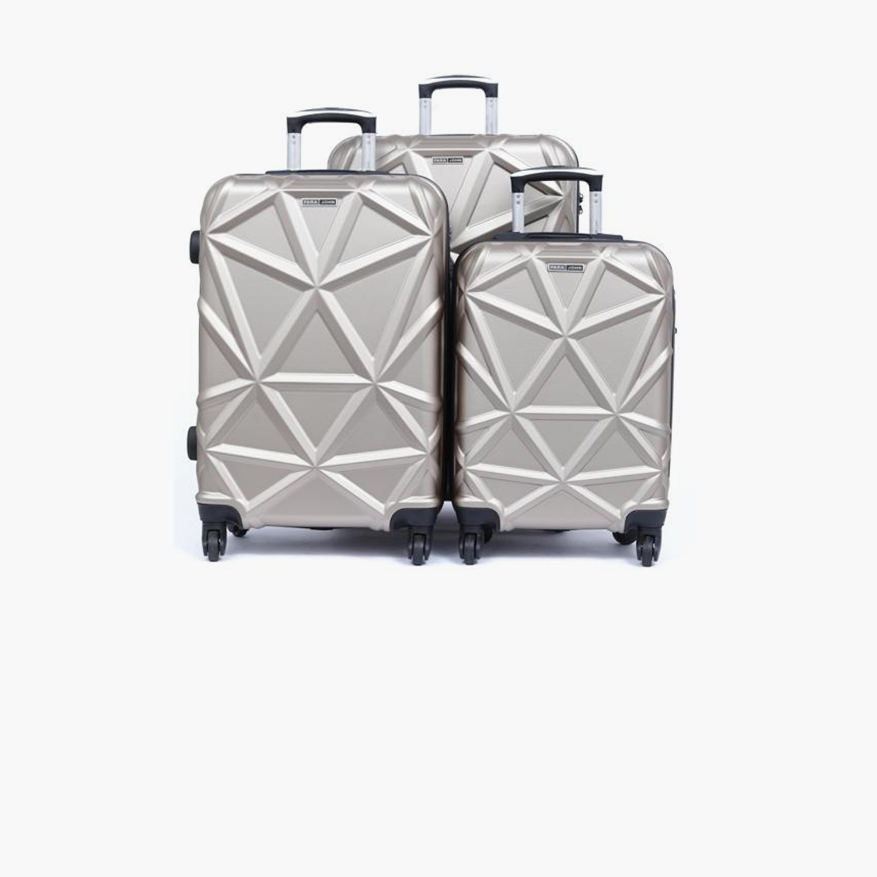 Para John Set of 3 ABS Hard Sided 4-Wheeler Spinner Trolley Bag with Combination Lock-travel-luggagesandbags-luggage-image-10
