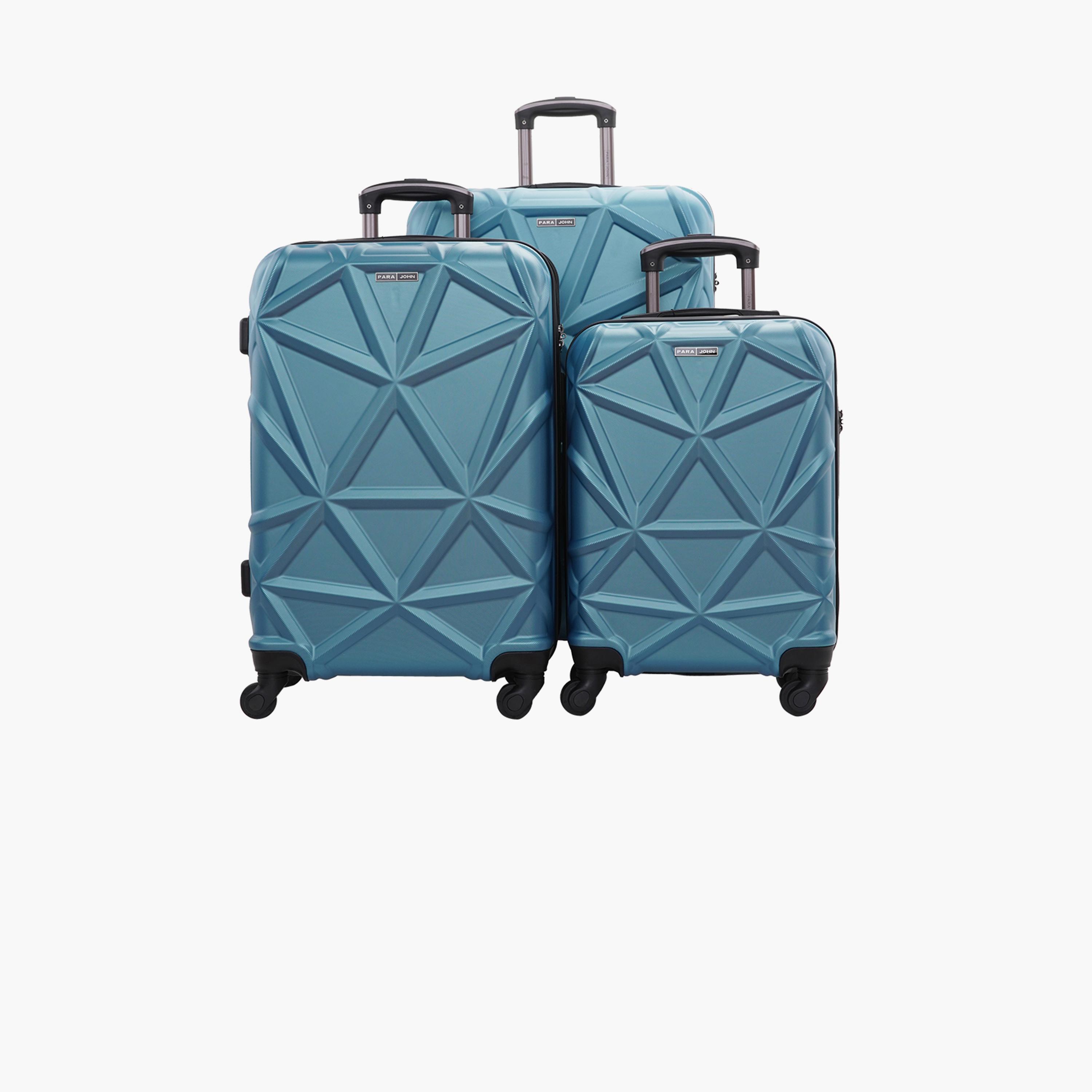 Para John Set of 3 ABS Hard Sided 4-Wheeler Spinner Trolley Bag with Combination Lock-travel-luggagesandbags-luggage-image-25