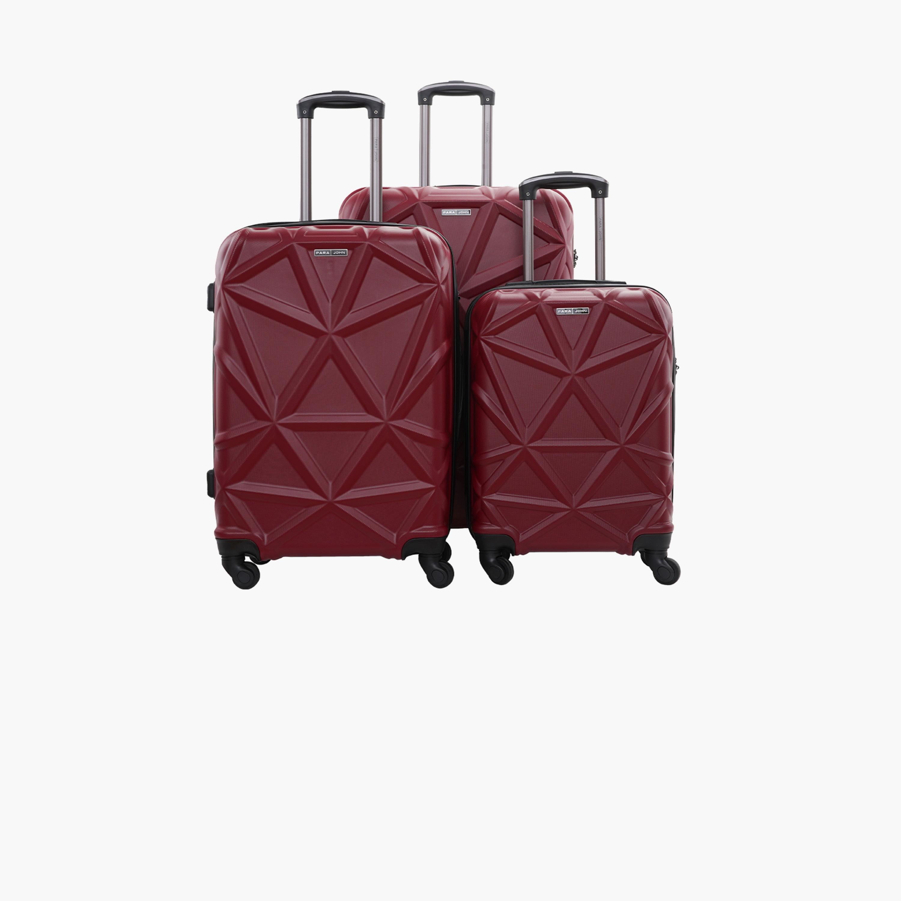 Para John Set of 3 ABS Hard Sided 4-Wheeler Spinner Trolley Bag with Combination Lock-travel-luggagesandbags-luggage-image-39