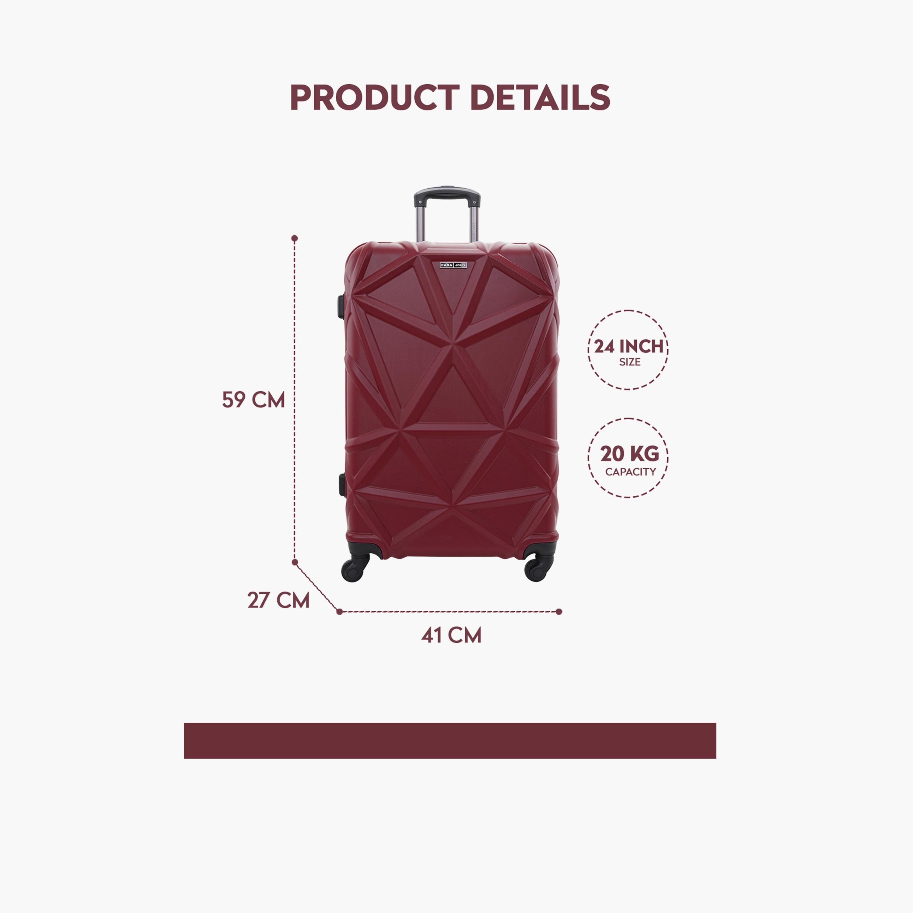 Para John Set of 3 ABS Hard Sided 4-Wheeler Spinner Trolley Bag with Combination Lock-travel-luggagesandbags-luggage-image-46